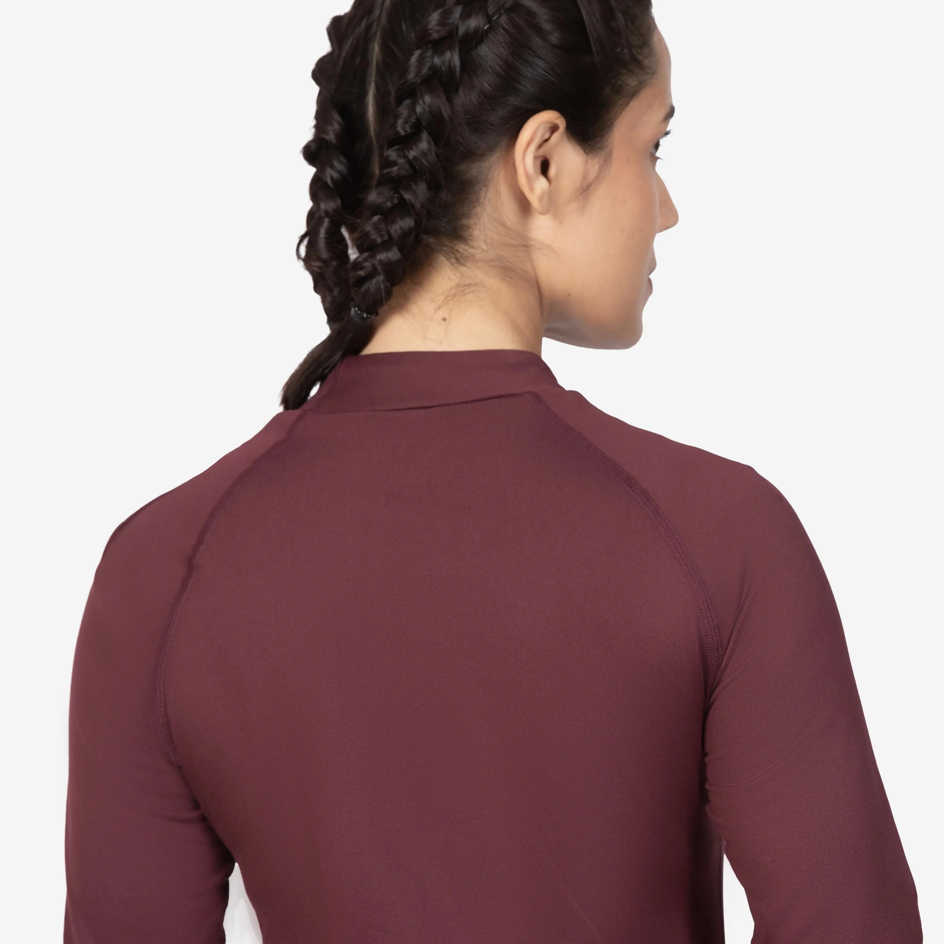Women Warm Thermal Base Layer Top BL500 - Maroon -  5
