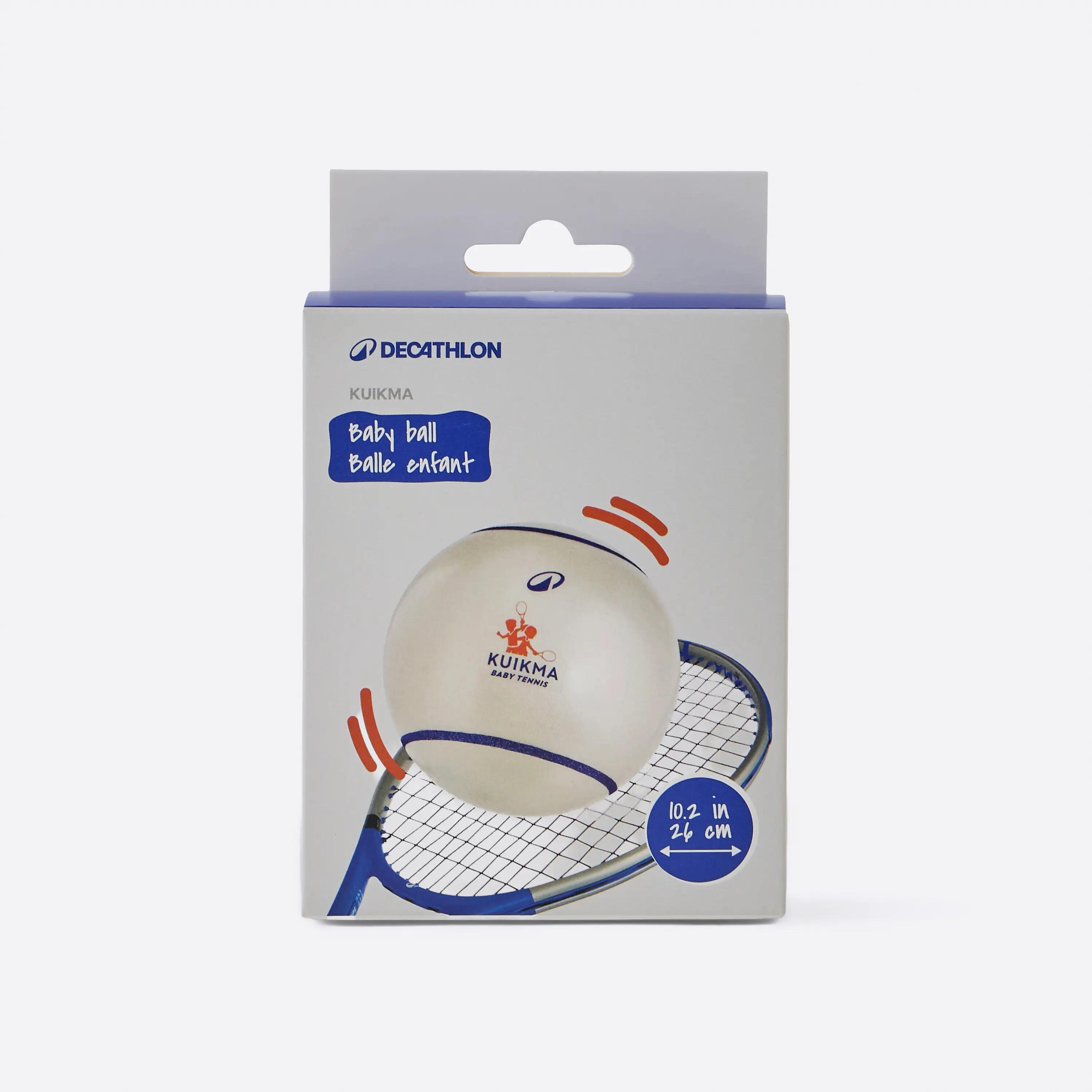 Tennisbal 26 cm voor kleuters TB130 wit 2/2