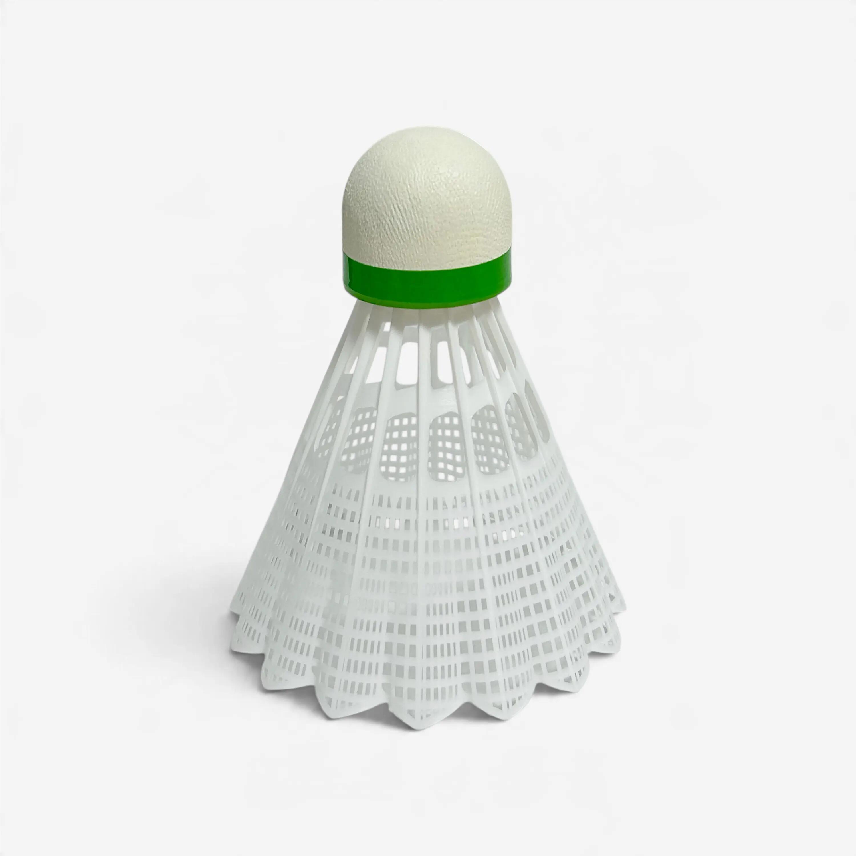 PSC 100 medium  Plastik Federball x 6 weiss 2/5