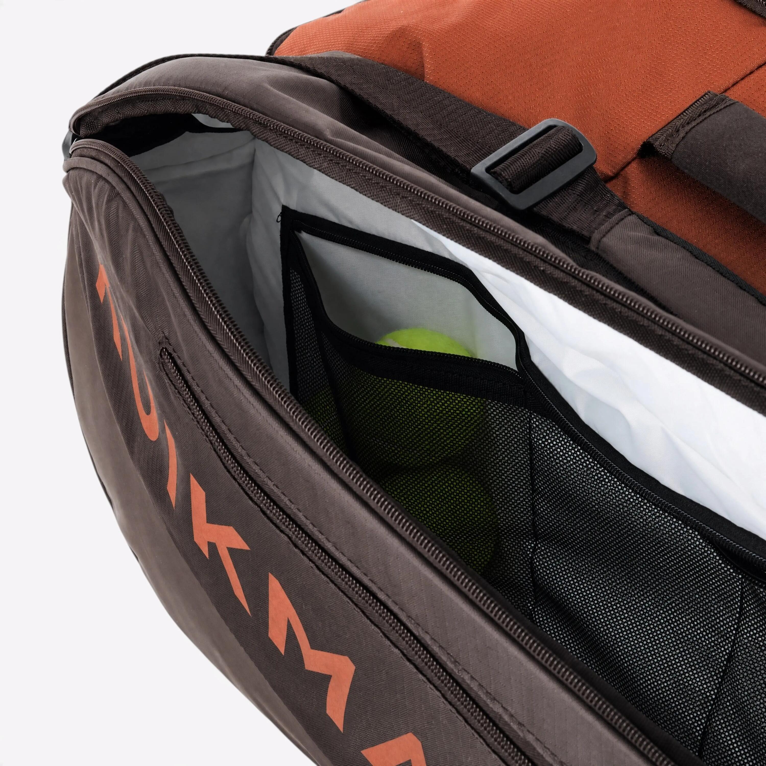 Insulated 12-Racket Tennis Bag XL Pro - Brown 4/7
