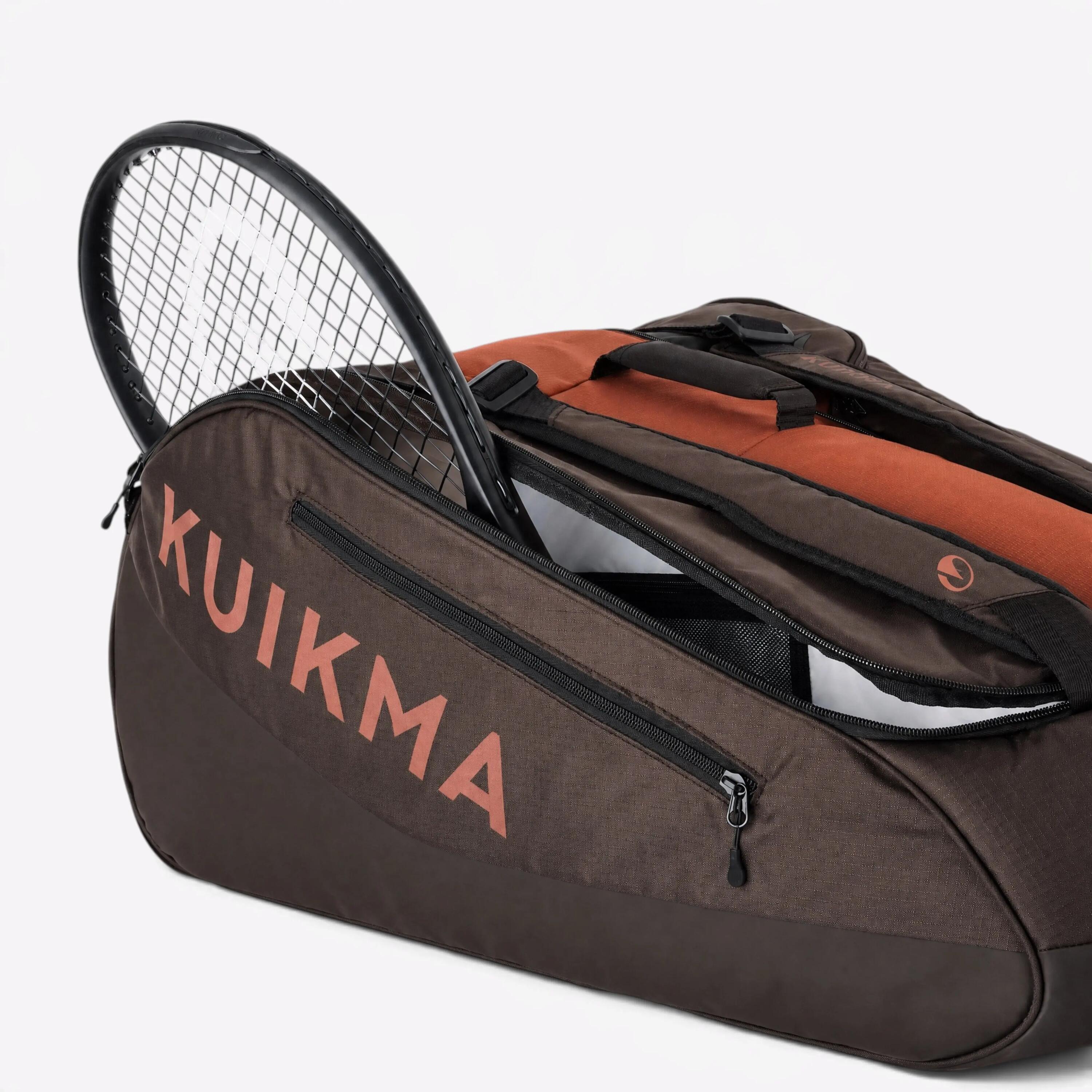Insulated 12-Racket Tennis Bag XL Pro - Brown 2/7