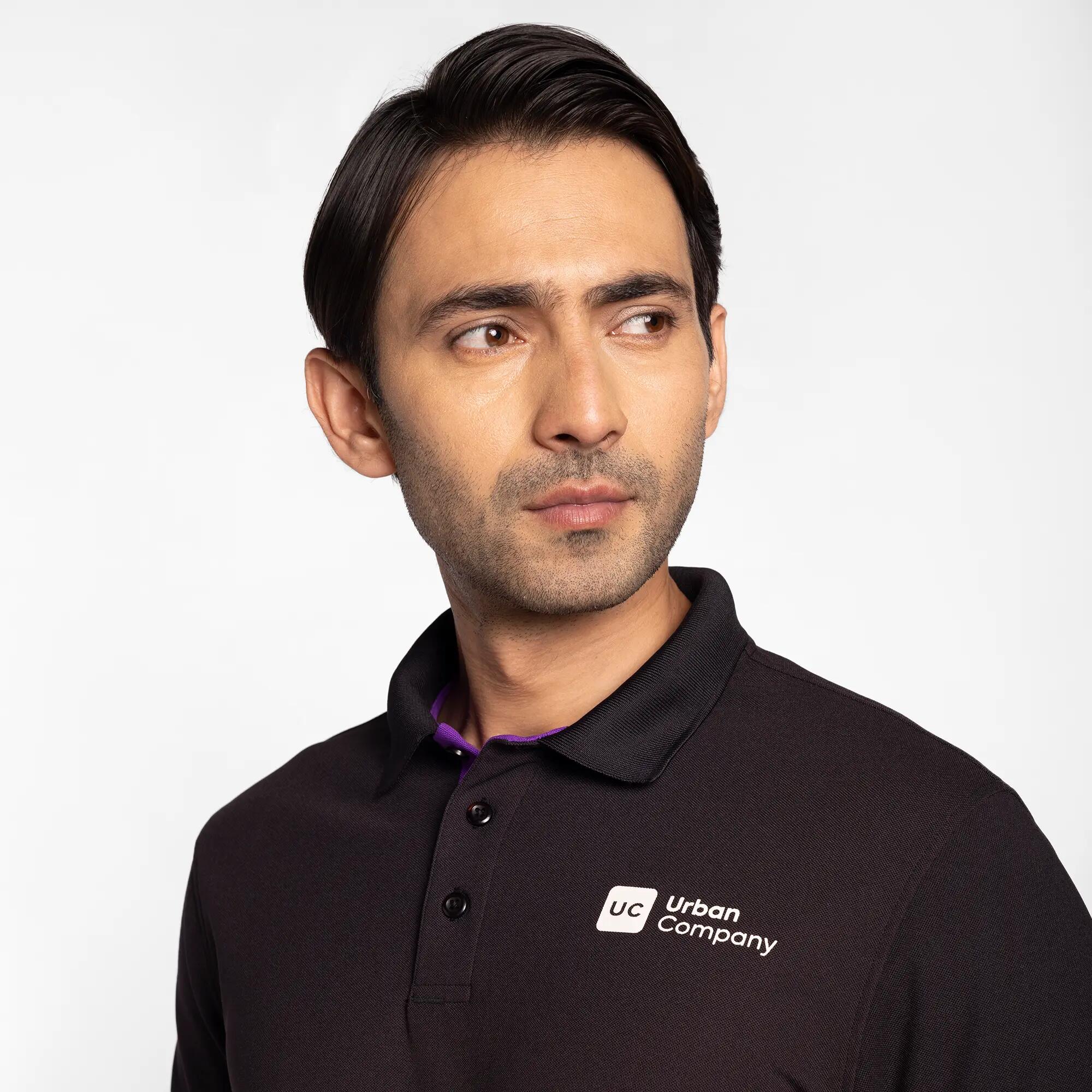 Men Polo Urban Company Black -  3