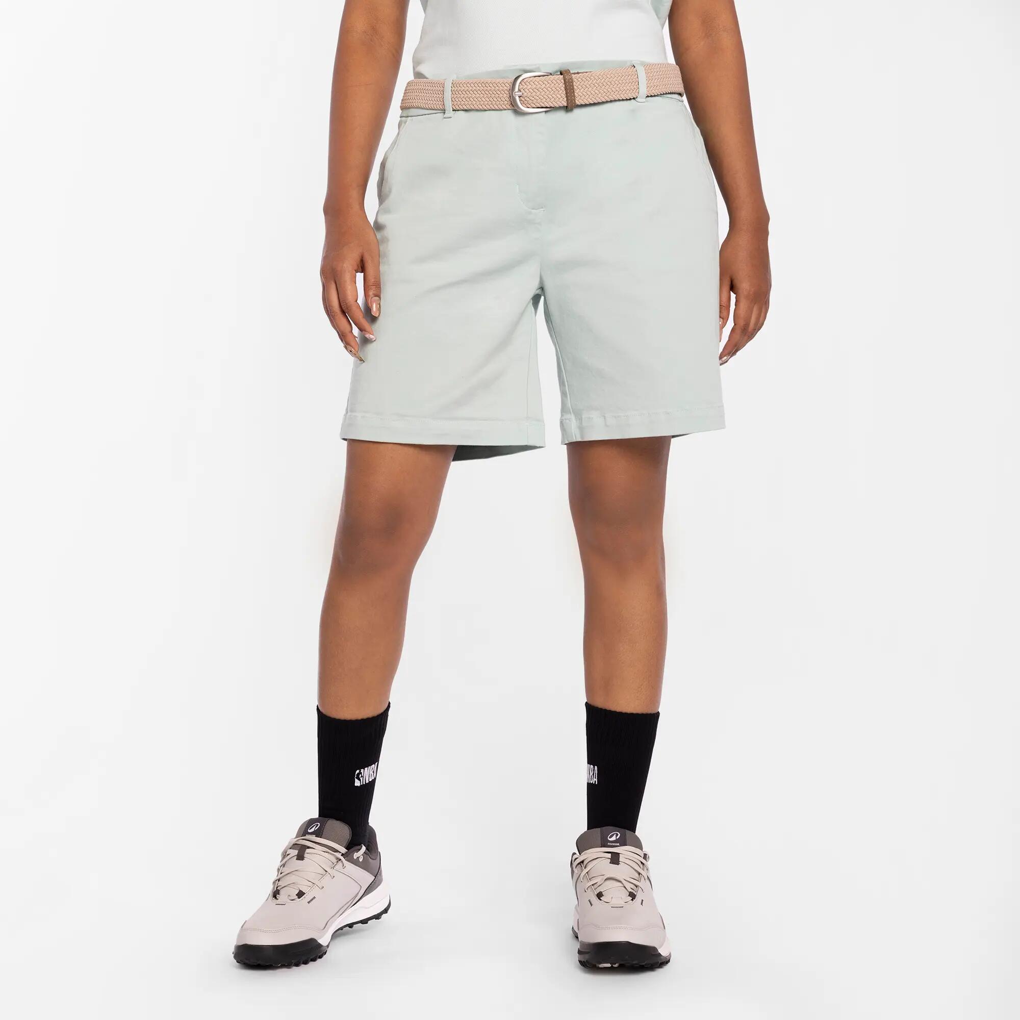 Women Golf Shorts MW500 Jade Green -  1