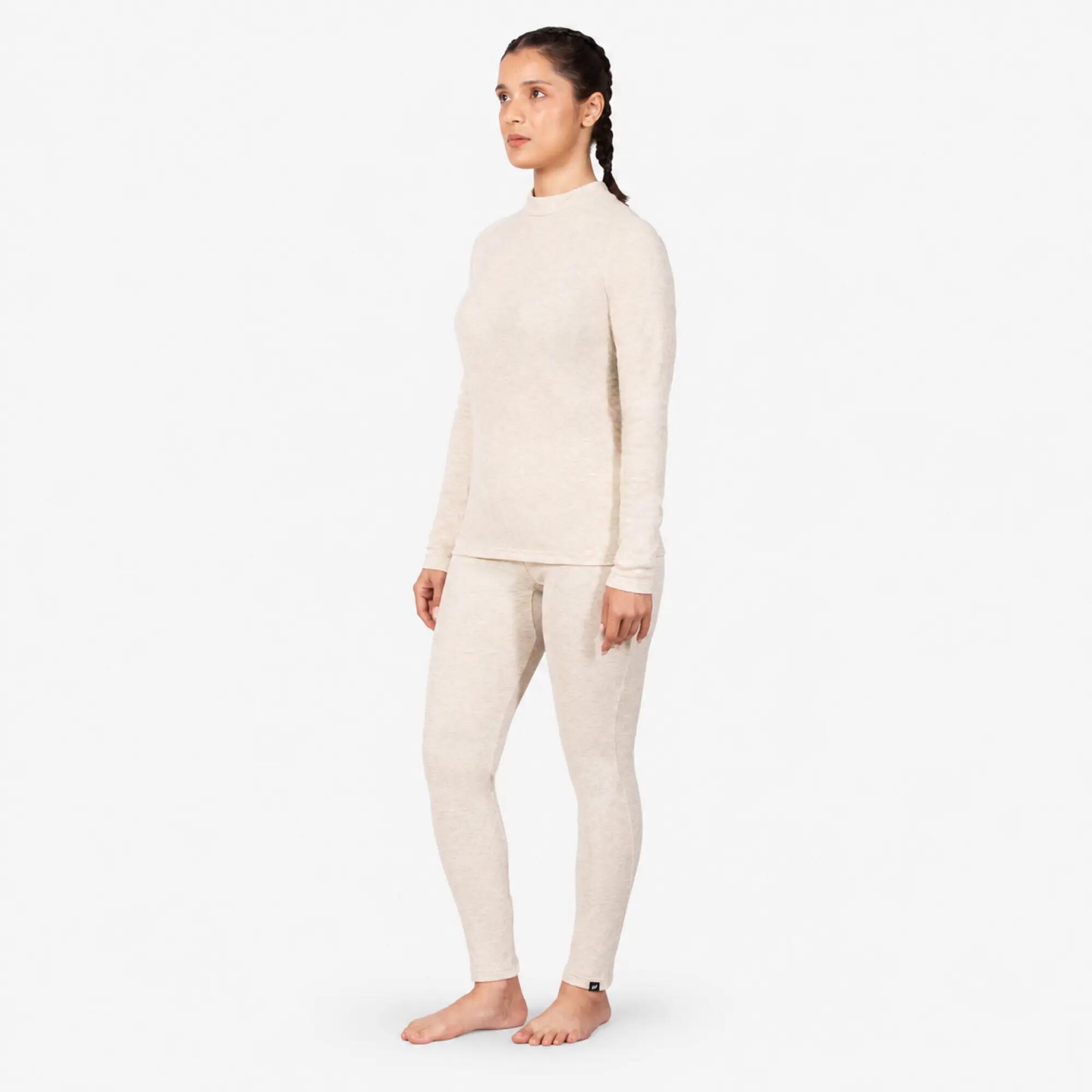 Women Warm Thermal Baselayer Bottom - BL100 - Beige -  4