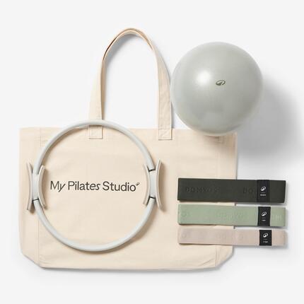 Kit d'accessoires de Pilates, beige