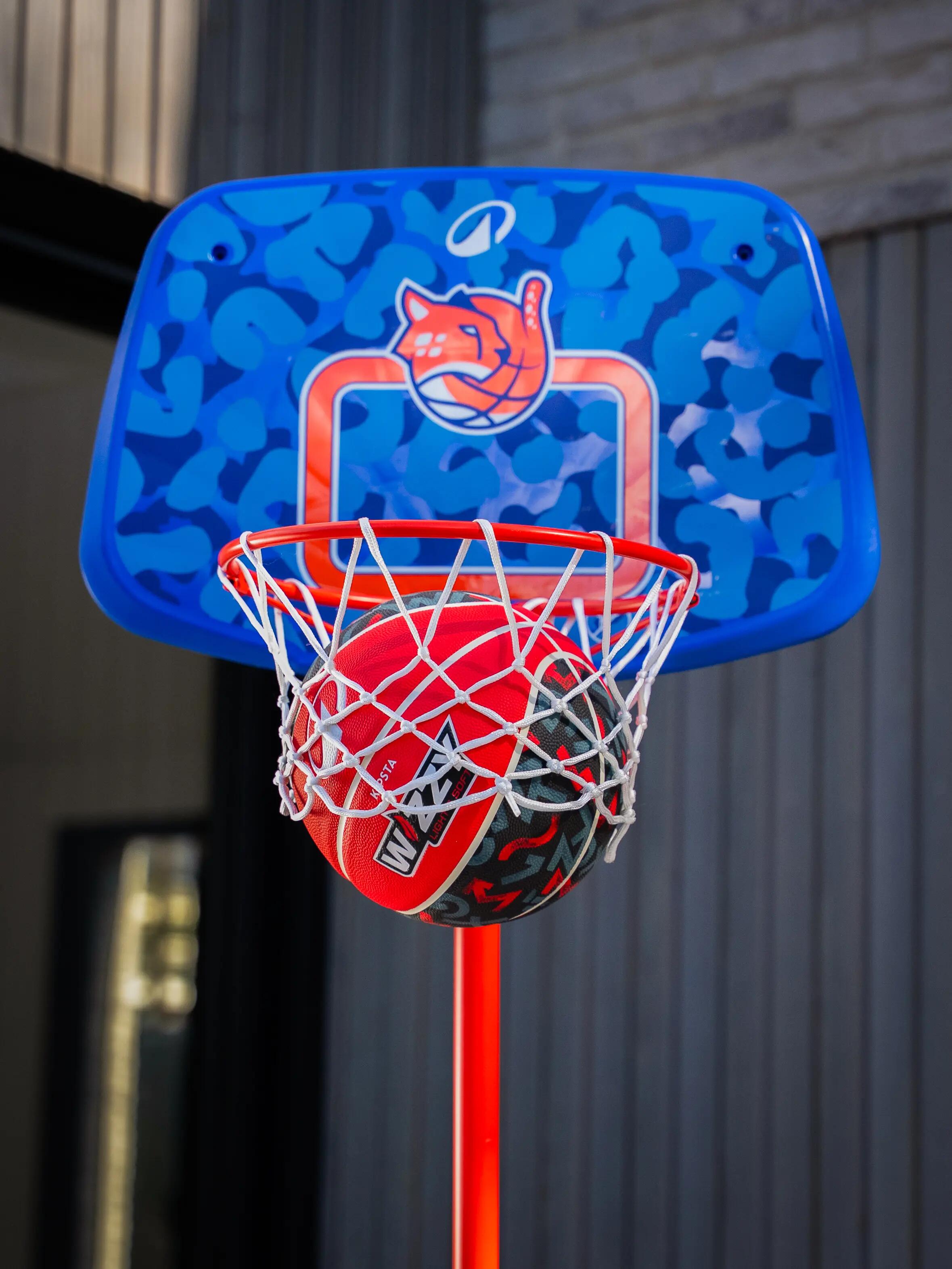 Tablero de baloncesto con base ajustable para niños Tarmak K500 Azul 12/13
