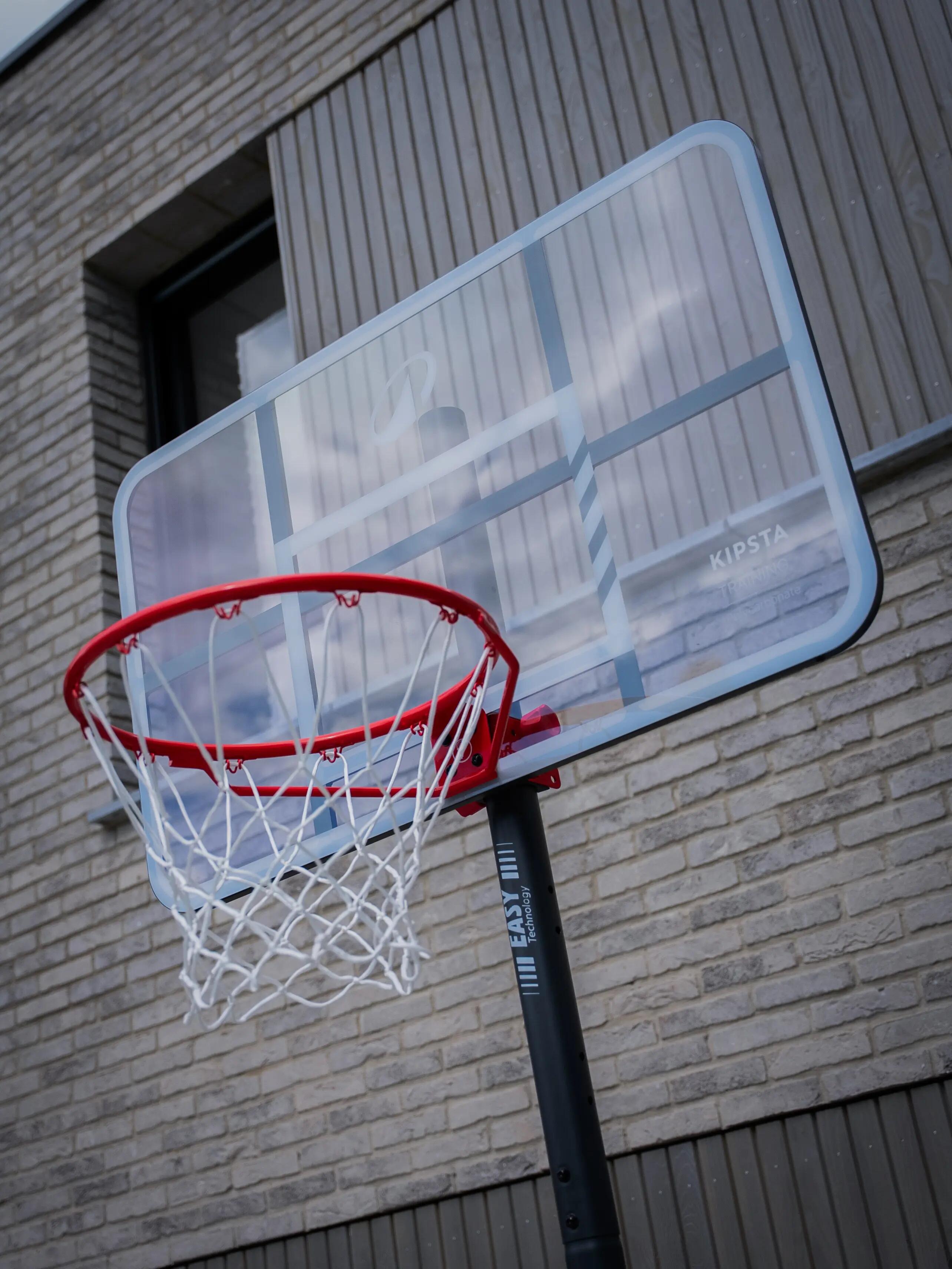Canasta de baloncesto regulable de 2,20m a 3,05 m, alta resistencia, entrenamiento 12/17