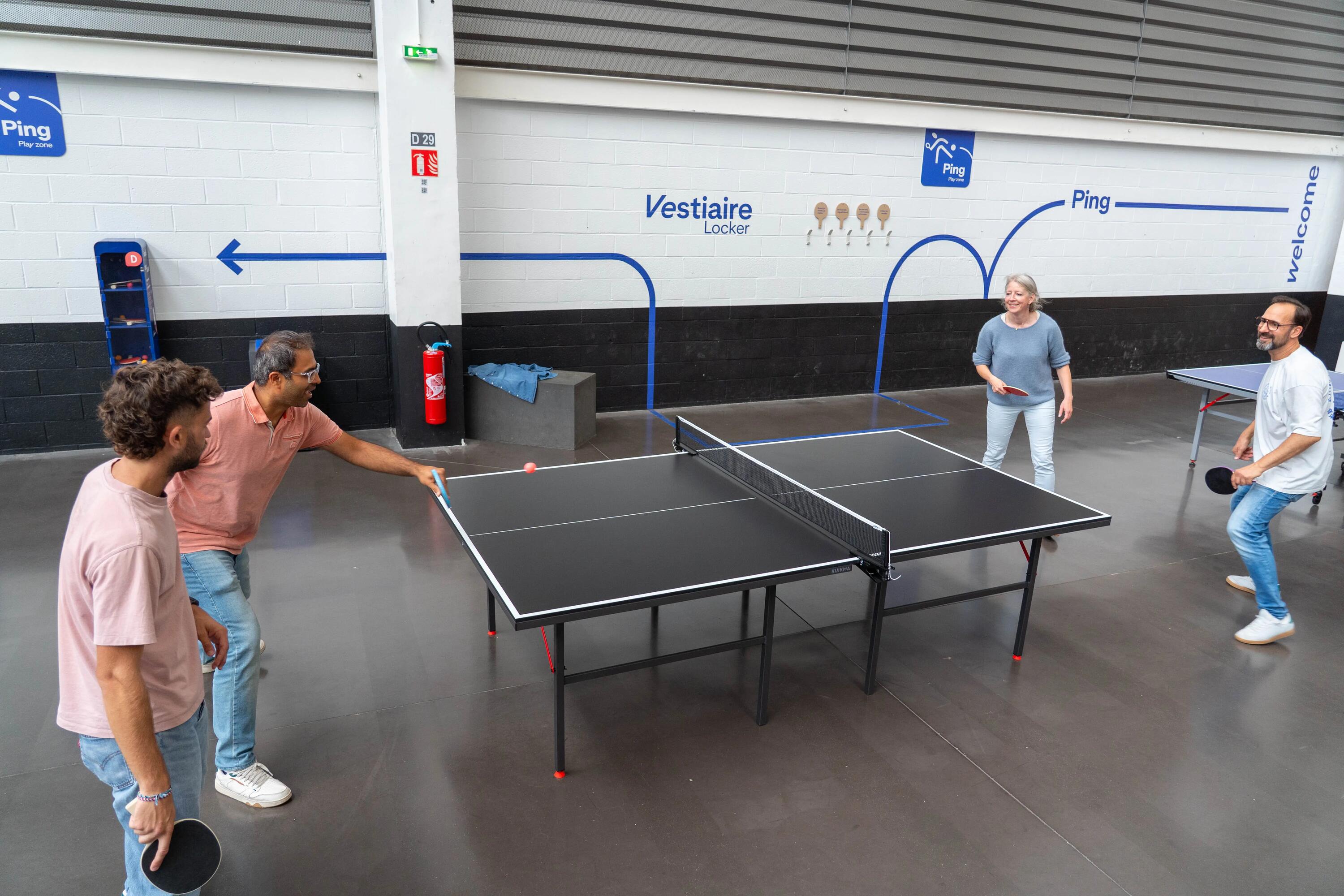 Taula de ping-pong d'interior oci, TTT 100 Negre 10/19