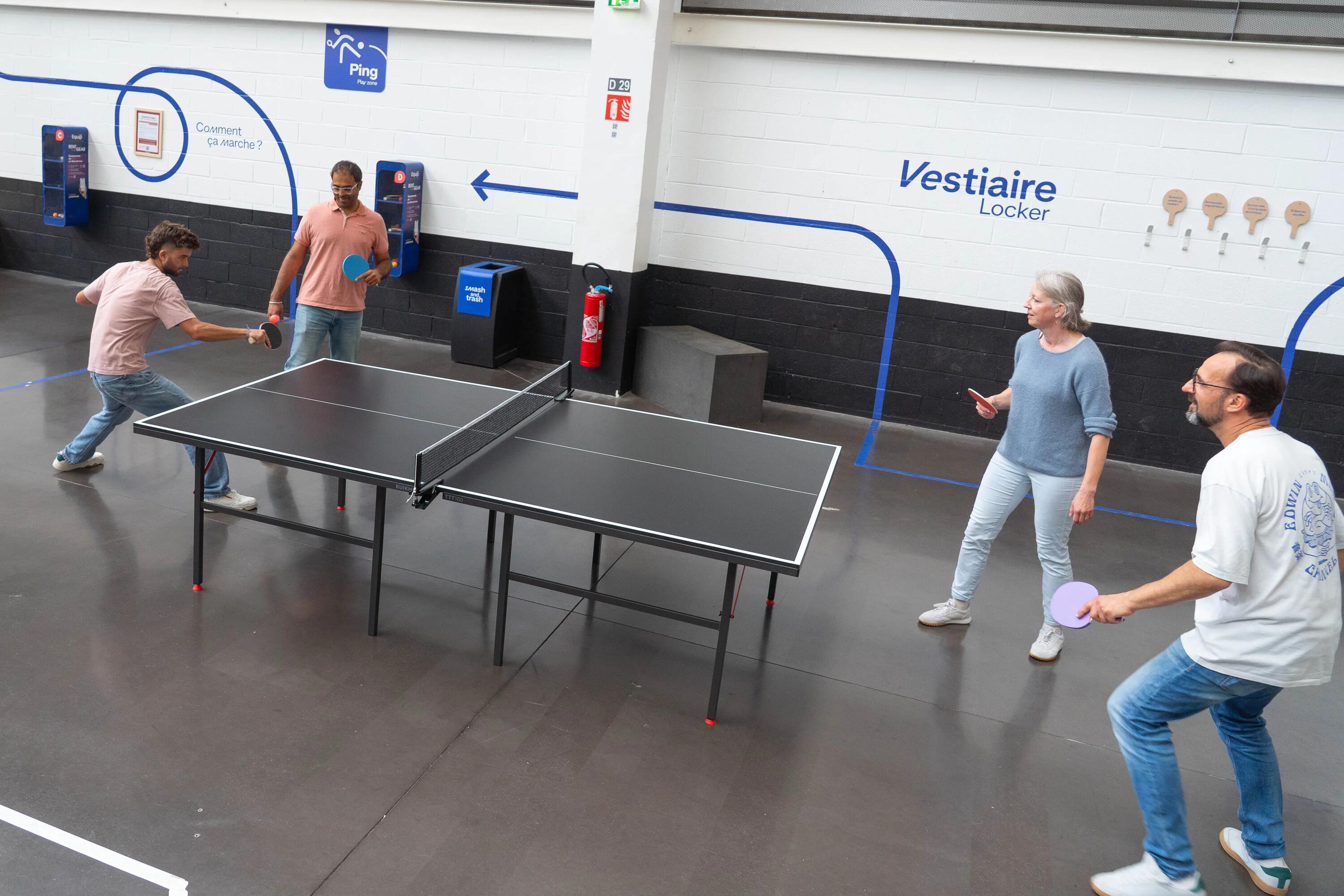 Taula de ping-pong d'interior oci, TTT 100 Negre 12/19