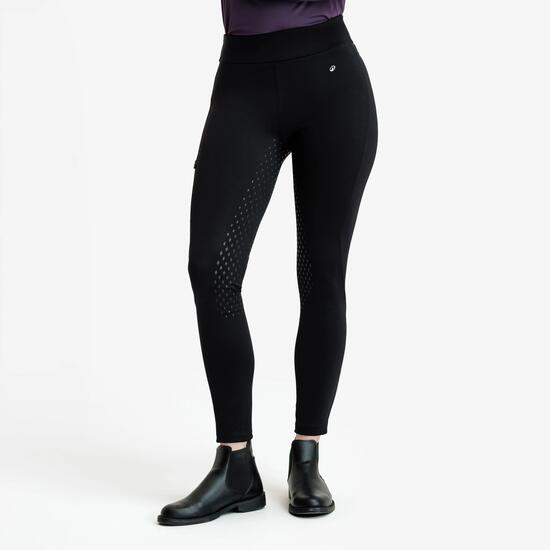 Legging équitation full grip Femme - 500 noir