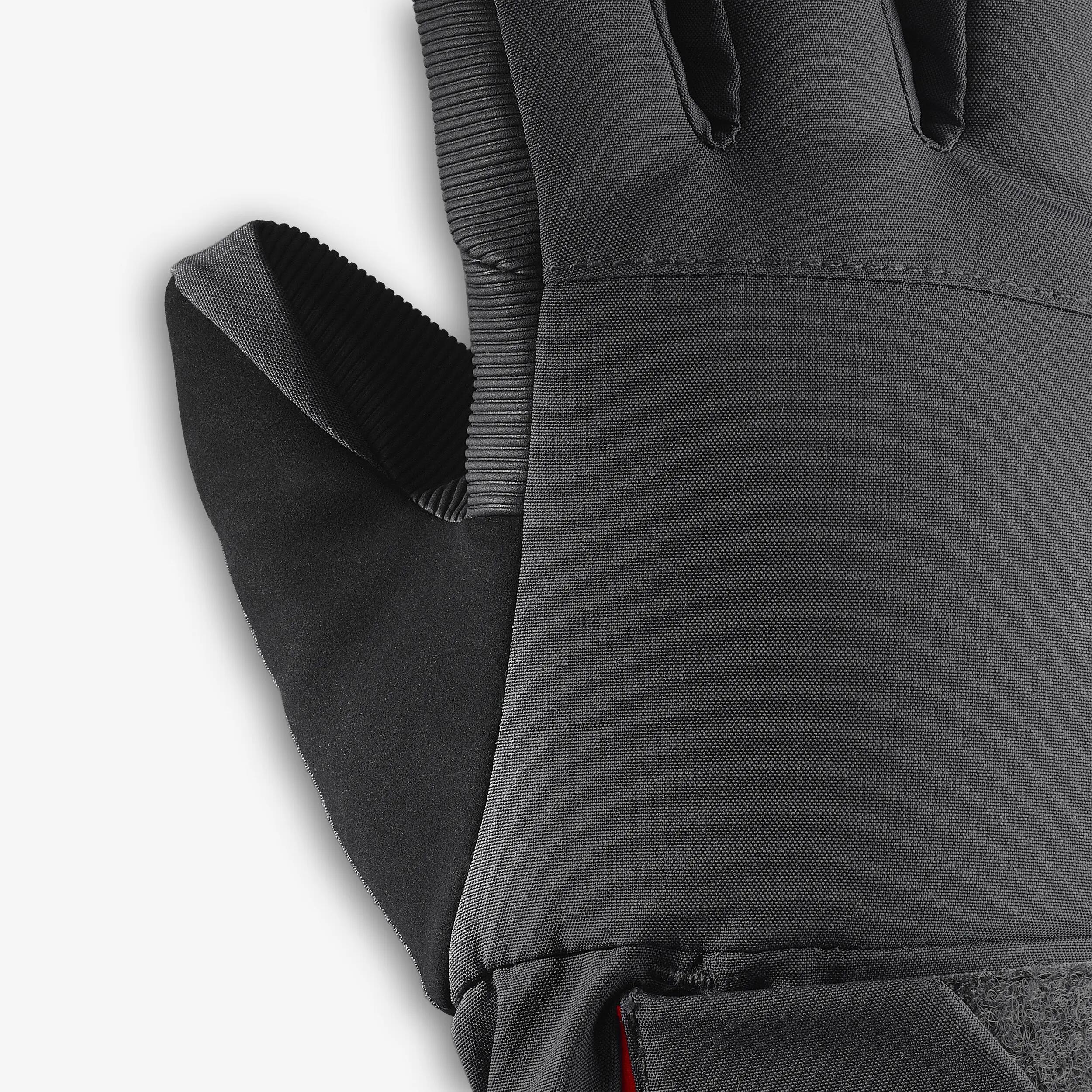 Guanti sci bambino 500 LONG neri 6/7