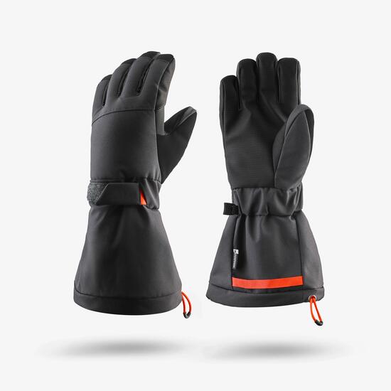 Gants de ski chauds enfant 6-14 ans, SKI500 LONG noir