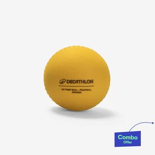 Kids Foam Cricket Ball - Mustard Yellow