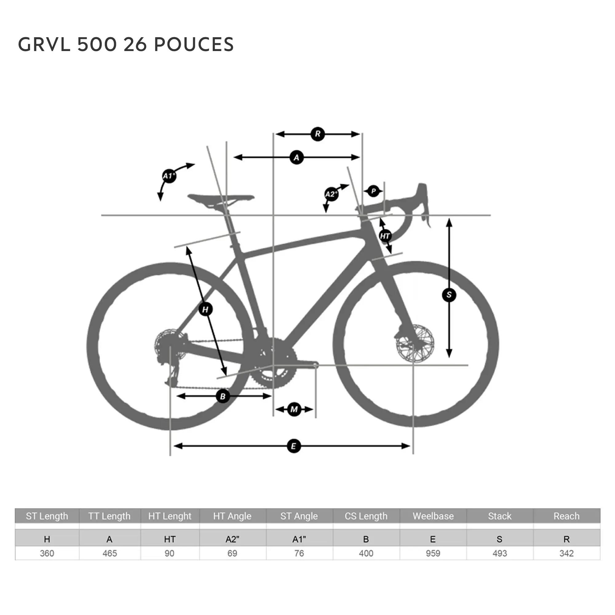 Vélo Gravel enfant 26’’ 9-12 ans, GRVL 500 rouge 11/24
