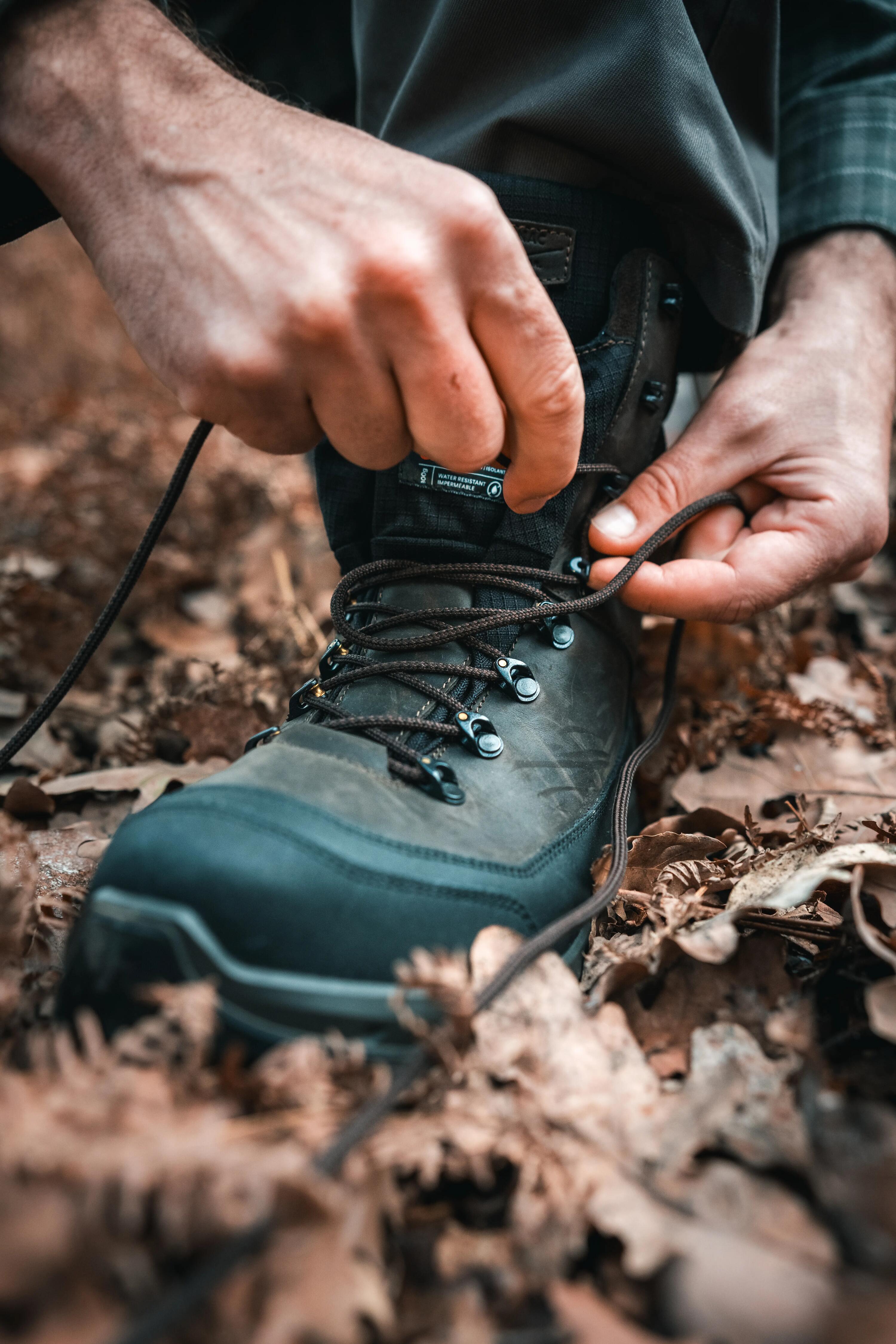 Botas Caza Solognac Crosshunt 540 Adulto Marrón Piel Cálidas Impermeables 12/14