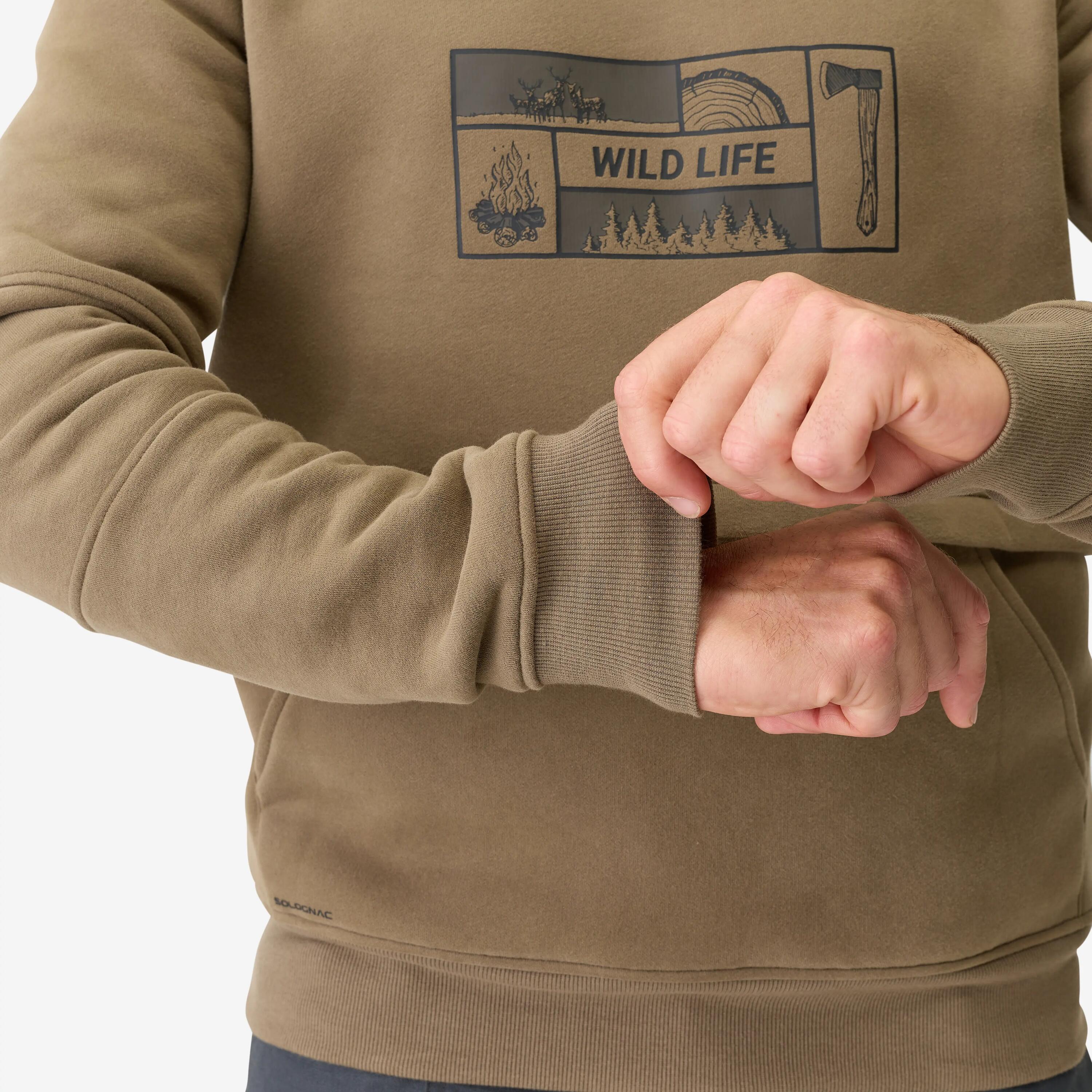 CAMISOLA DE CAÇA COM CAPUZ 500 LOGÓTIPO 5/20