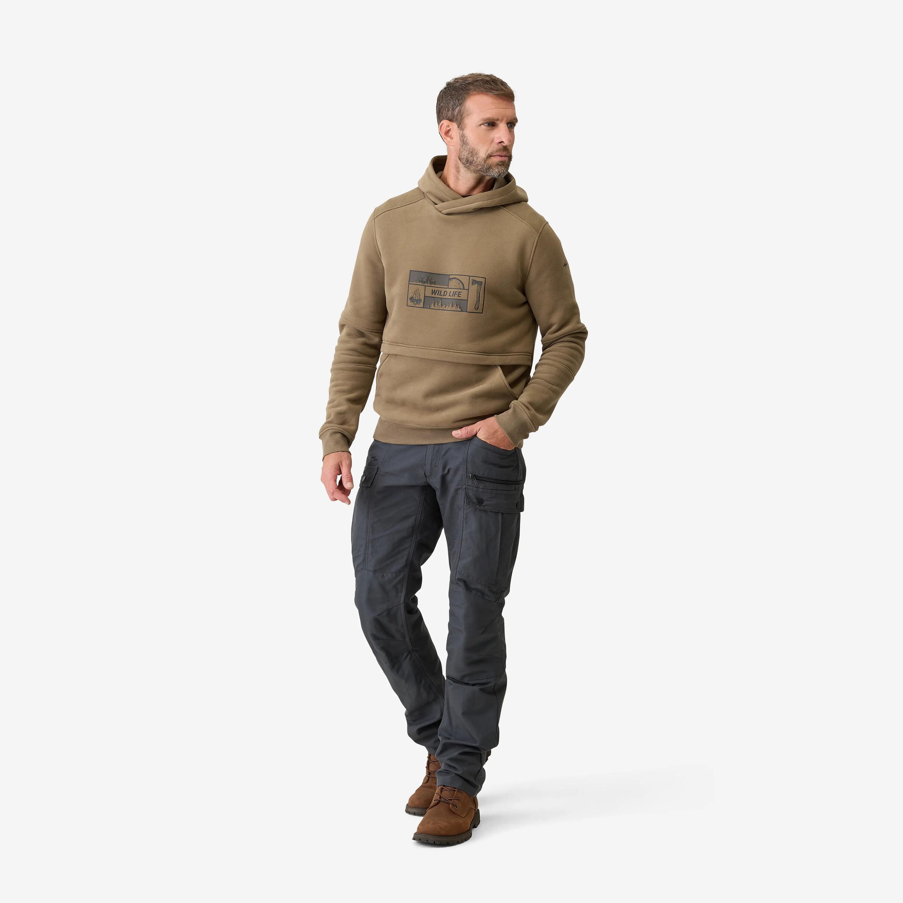 CAMISOLA DE CAÇA COM CAPUZ 500 LOGÓTIPO 2/20