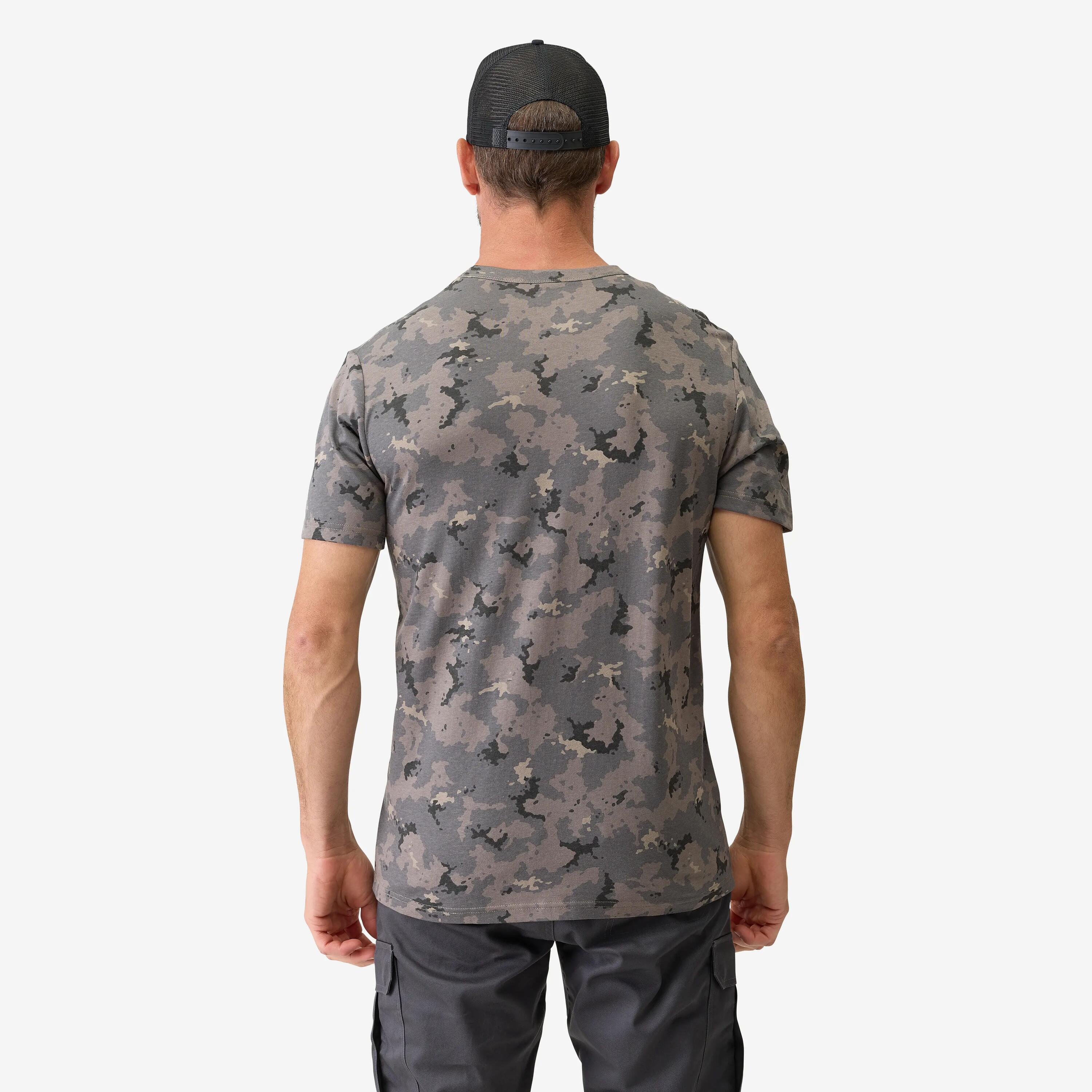 T-SHIRT RESISTANT 100 CAMO ISLAND NOIR 3/5