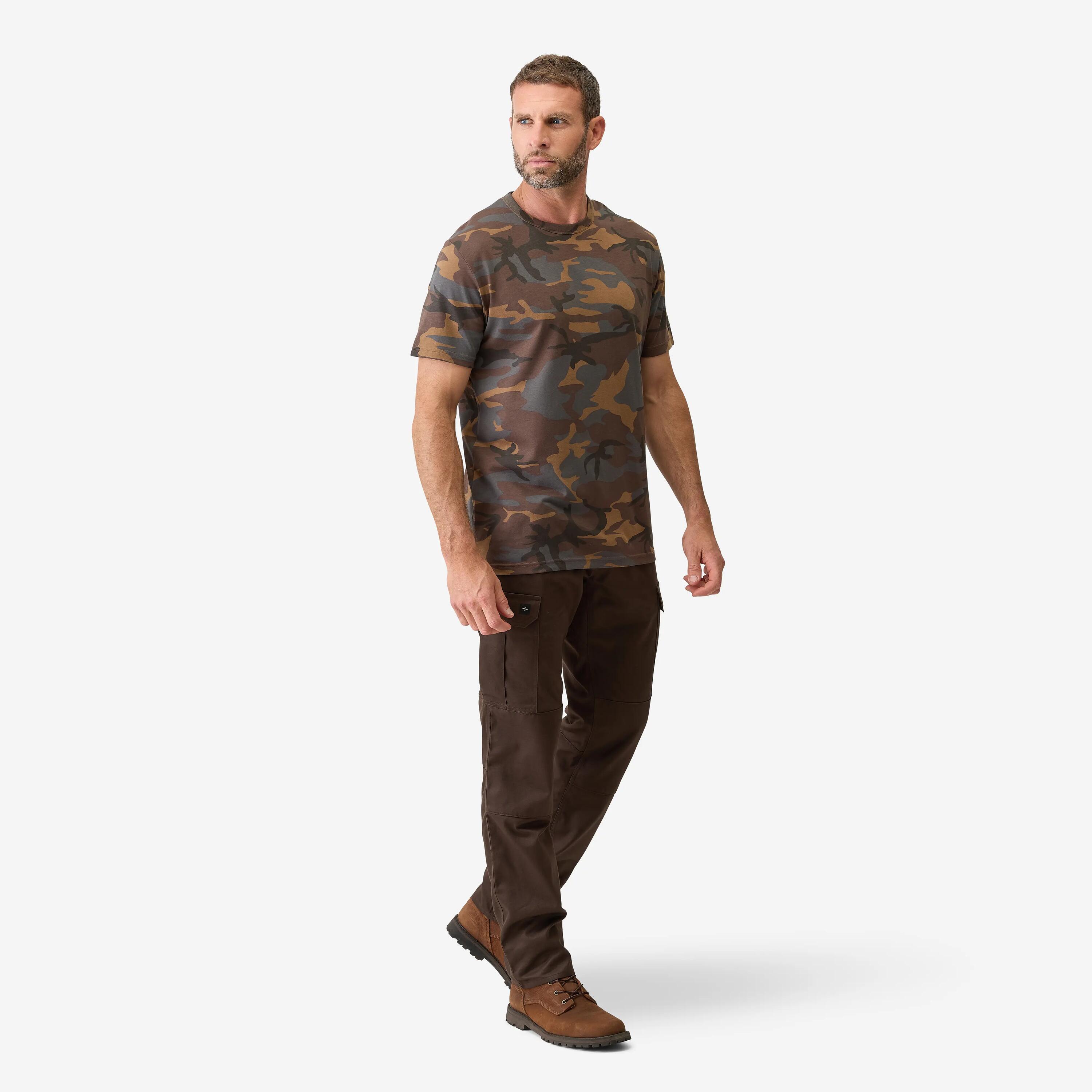T-SHIRT RESISTANT 100 CAMO WOODLAND VERT 2/5