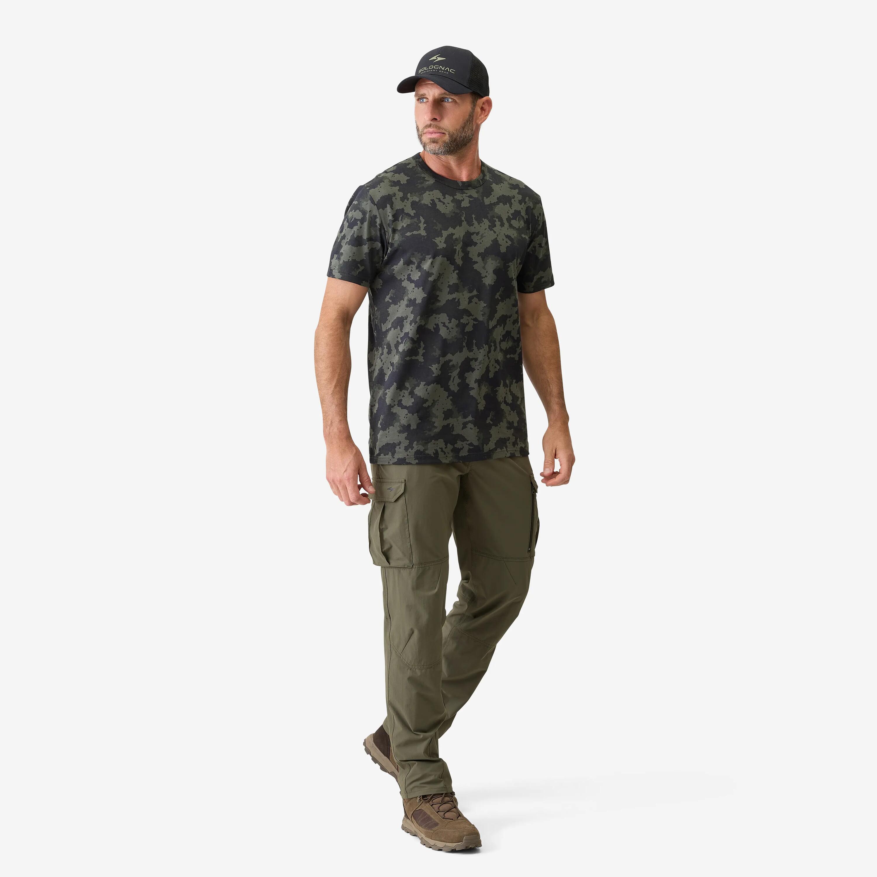 LIGHTWEIGHT AND BREATHABLE TROUSERS 500 GREEN 2/6