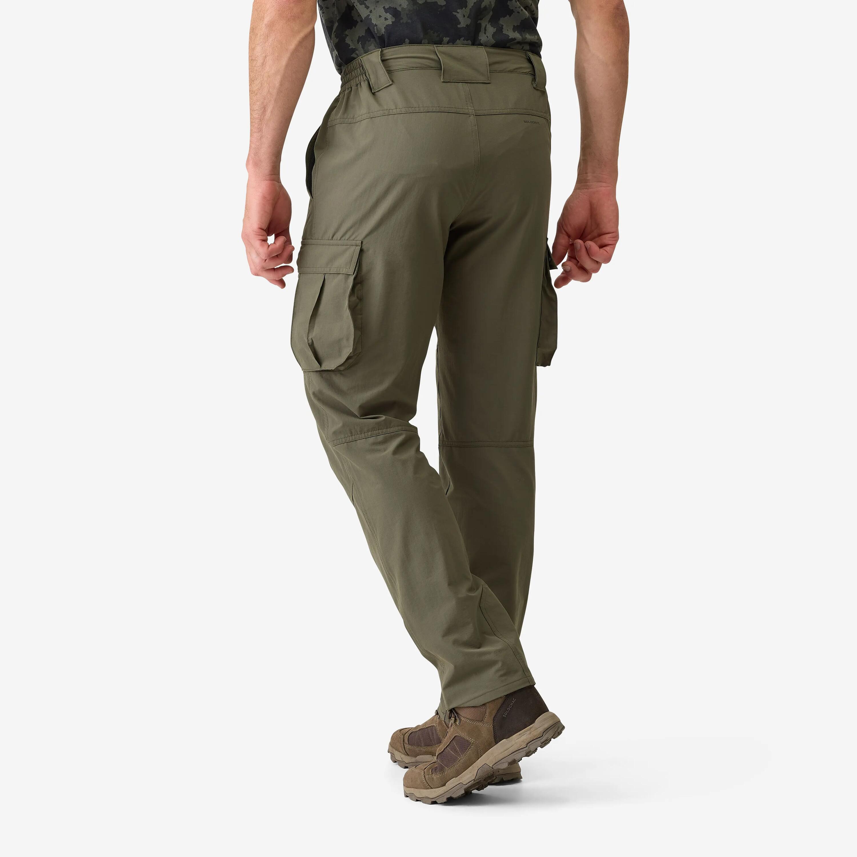 LIGHTWEIGHT AND BREATHABLE TROUSERS 500 GREEN 3/6