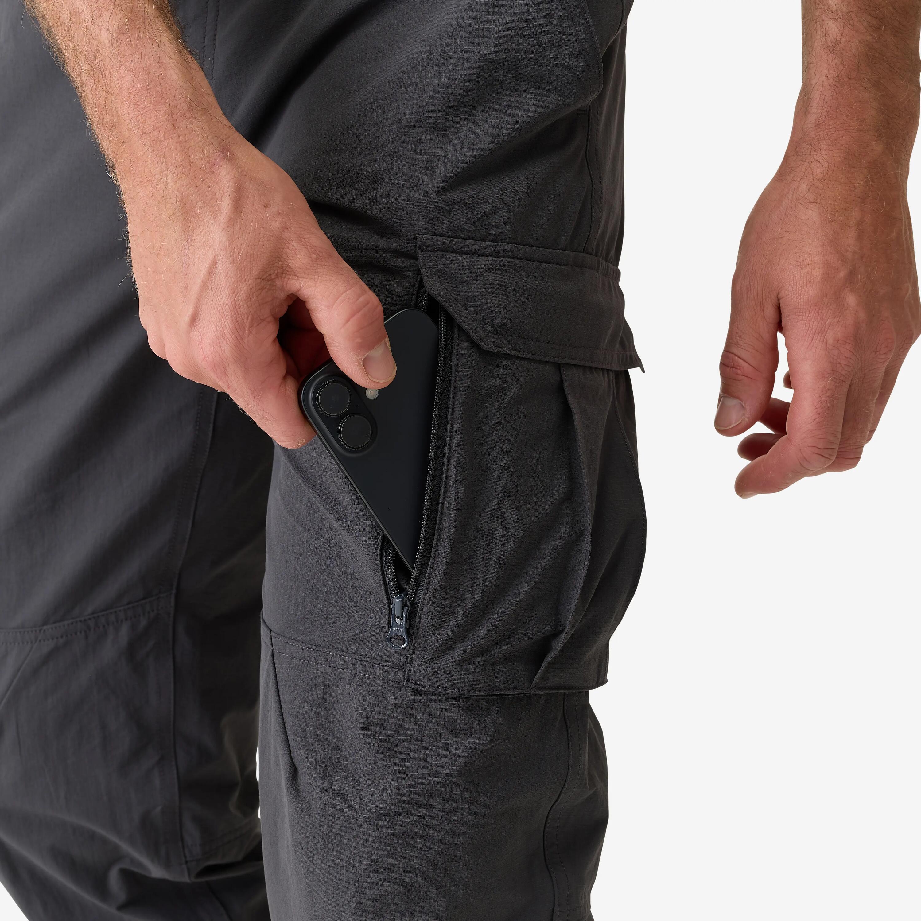 Pantalón Solognac 500 Adulto Gris Ligero Transpirable 5/5