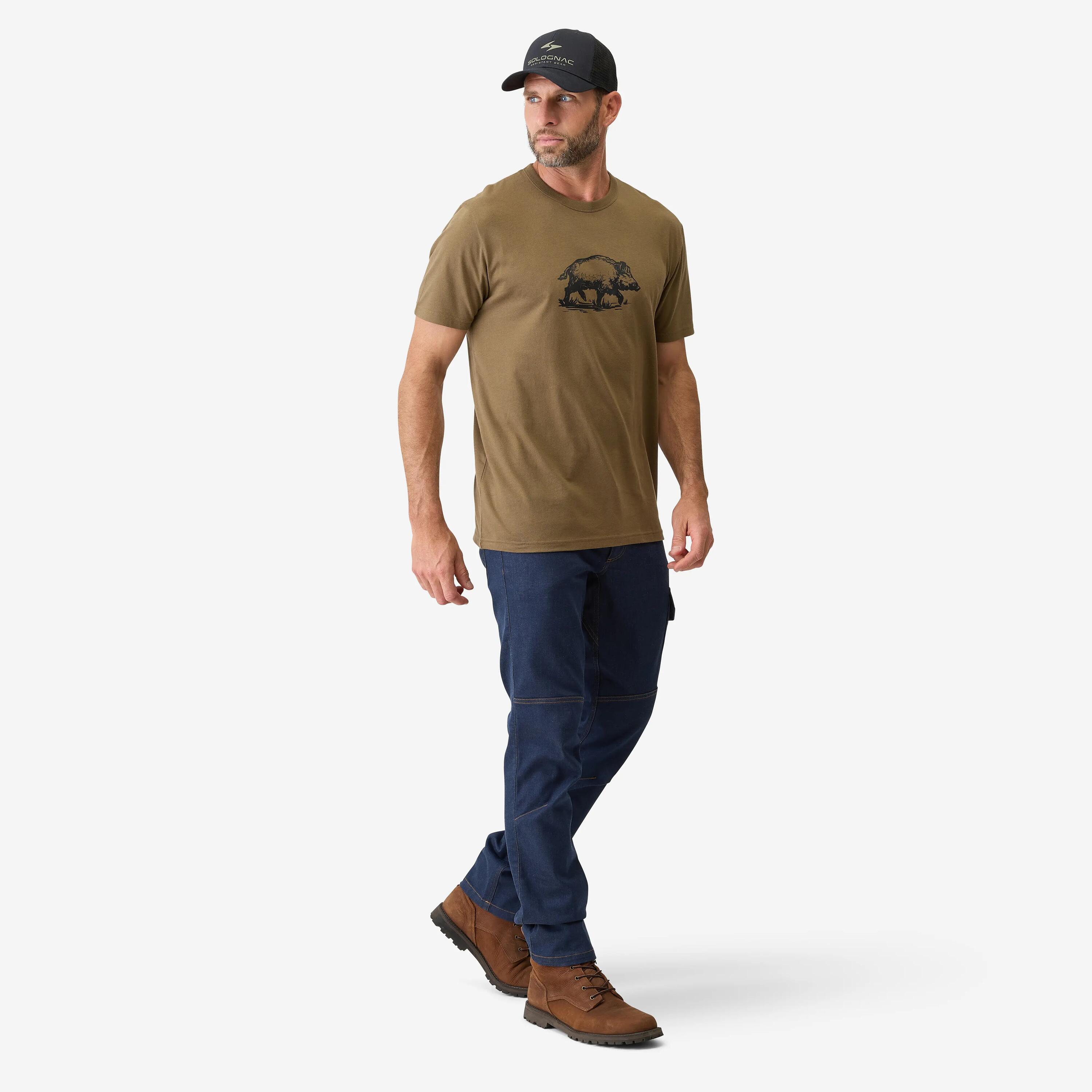T-shirt en coton 100 sanglier 2/4