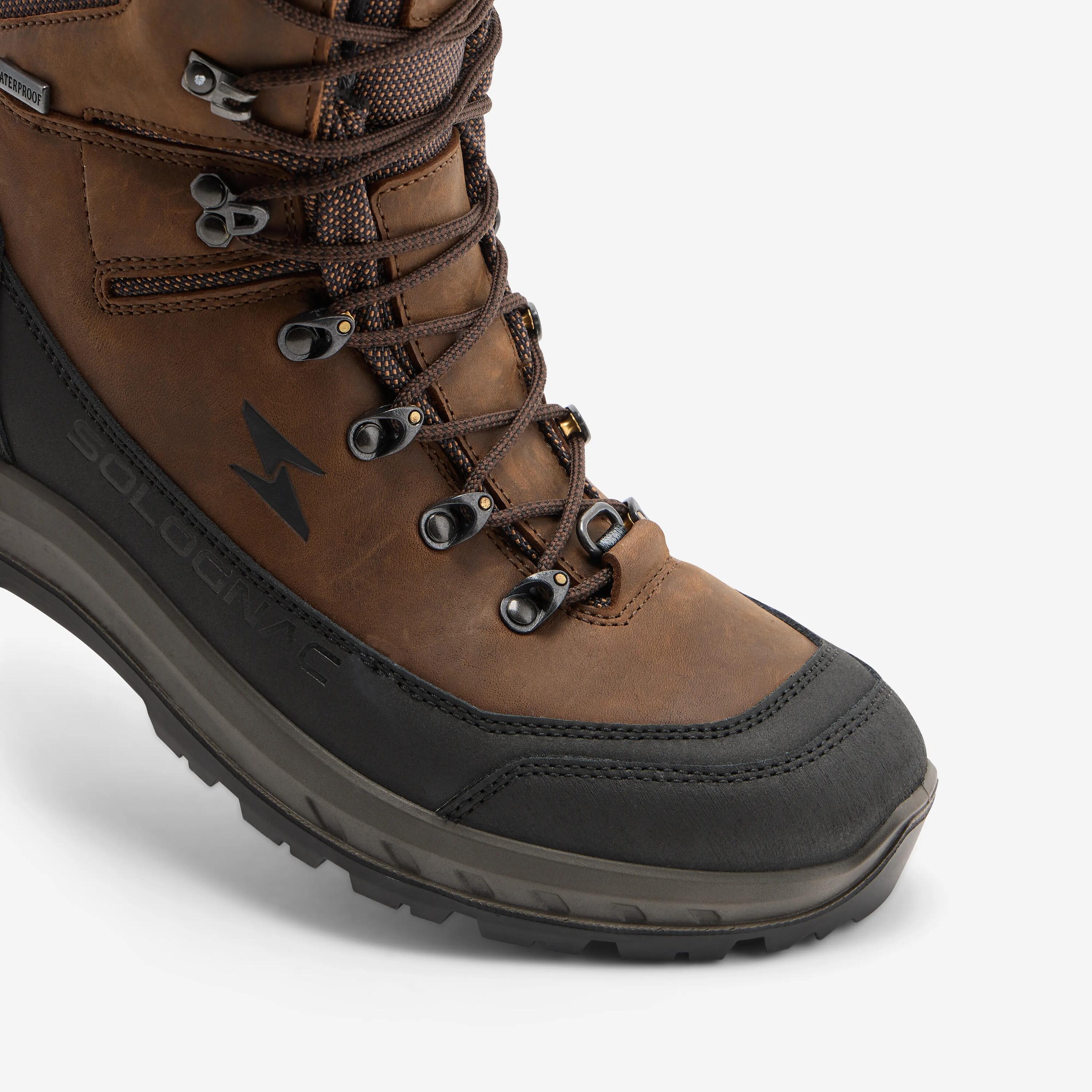 Botes Caça Solognac Crosshunt 500 V2 Adult Marró Impermeables Resistents 5/12