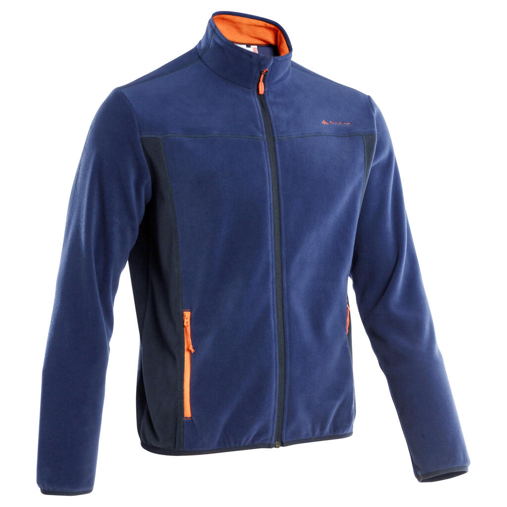 Fleecejacke Forclaz 200 Herren, grün-kariert
