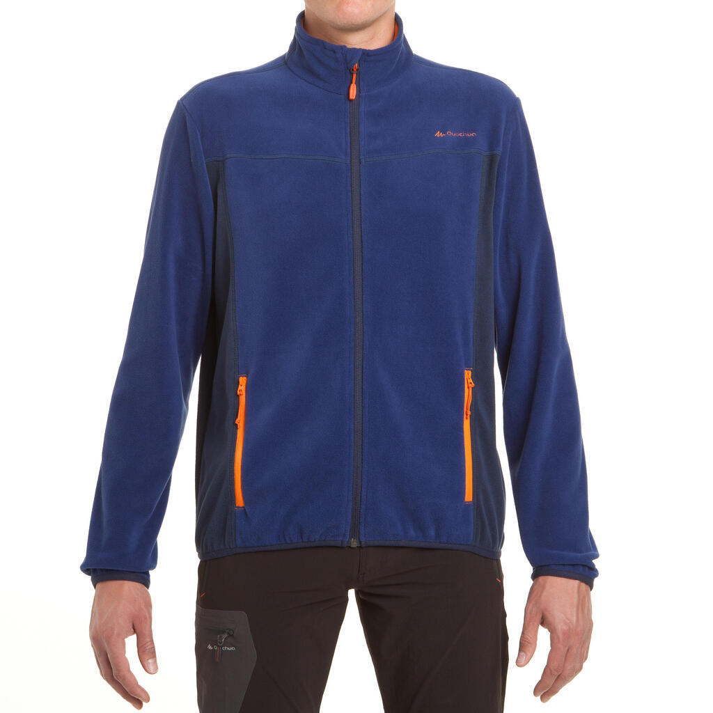 Fleecejacke Forclaz 200 Herren, grün-kariert