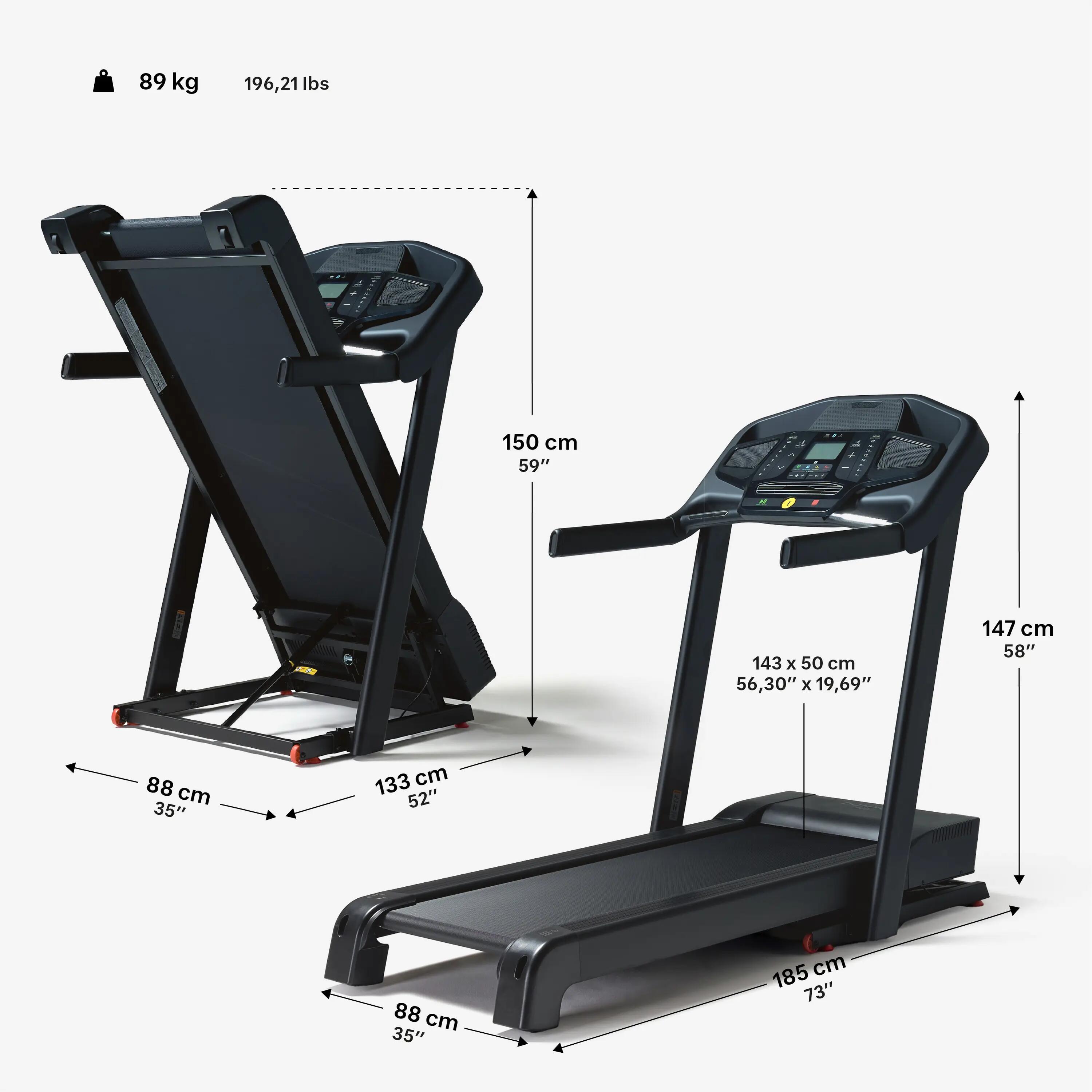 Klappbares Laufband T900D, 18 km/h 5/10
