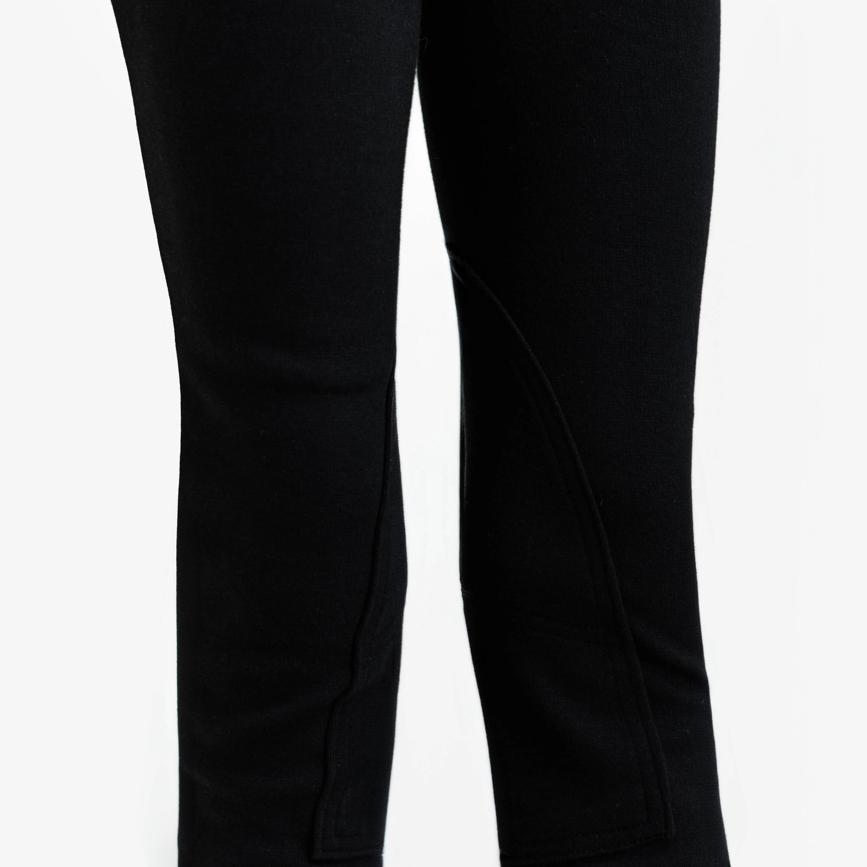 Kids' Jodhpurs Horse Riding Black - 100 Series 6/6