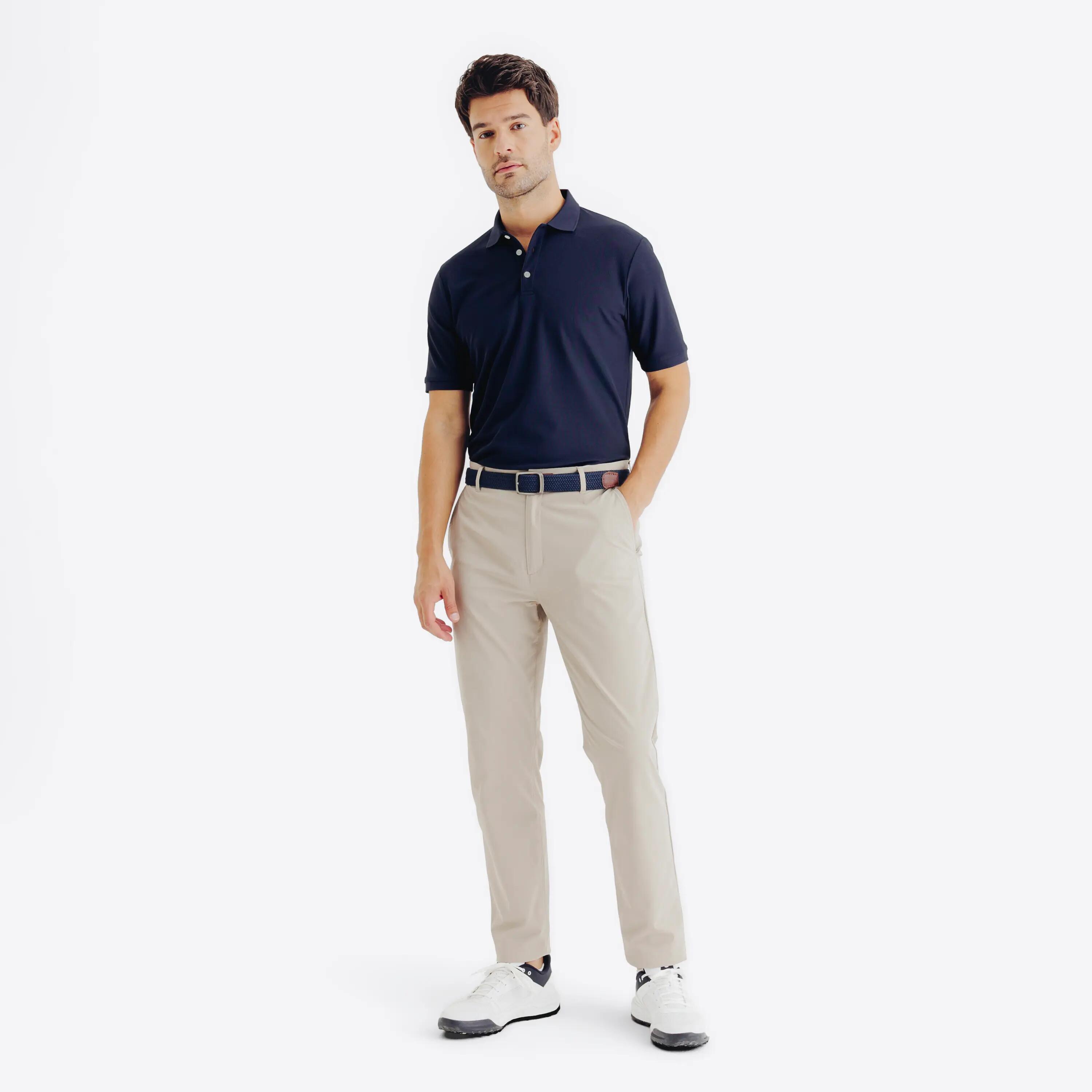 Polo de golf manga corta hombre, WW500 azul marino 2/7