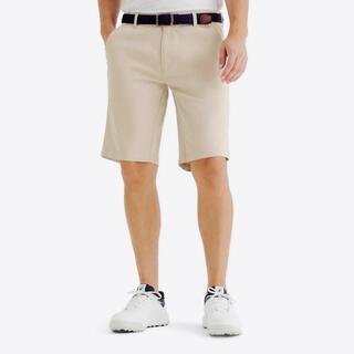 Men's golf cotton chino shorts, MW500 beige