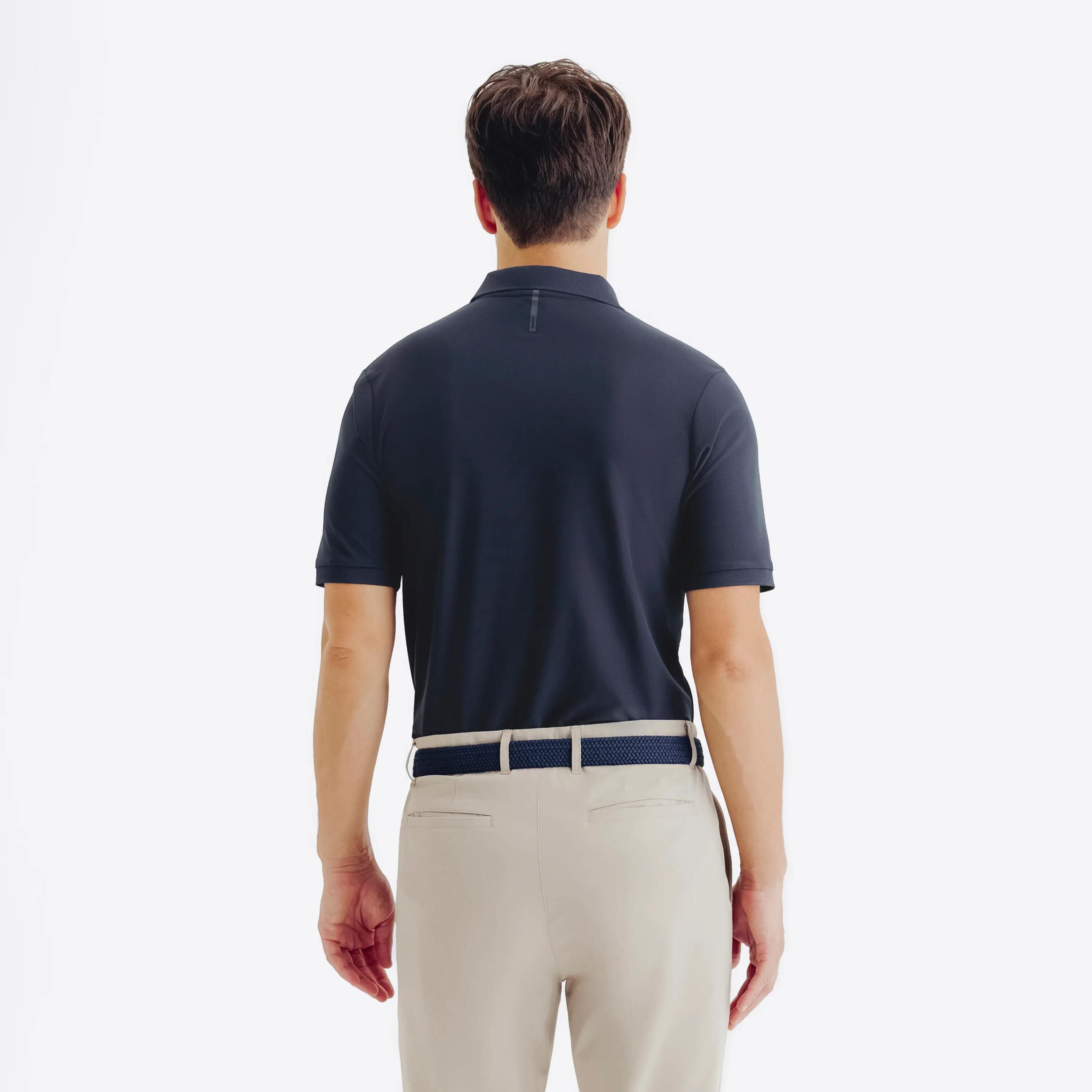 Polo de golf manga corta hombre, WW500 azul marino 4/7
