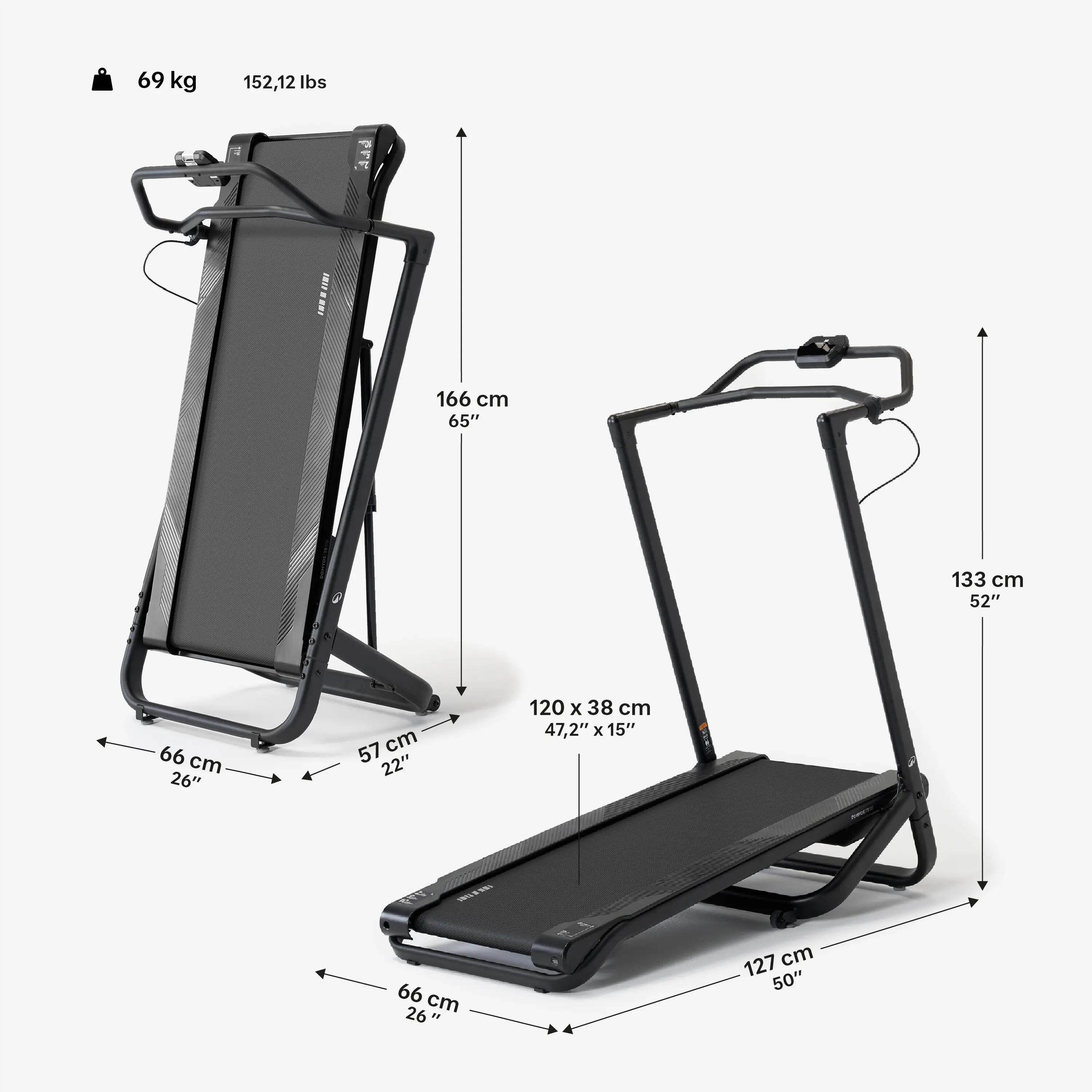 Bandă de mers pliabilă, TS100, garanția Decathlon 5/9