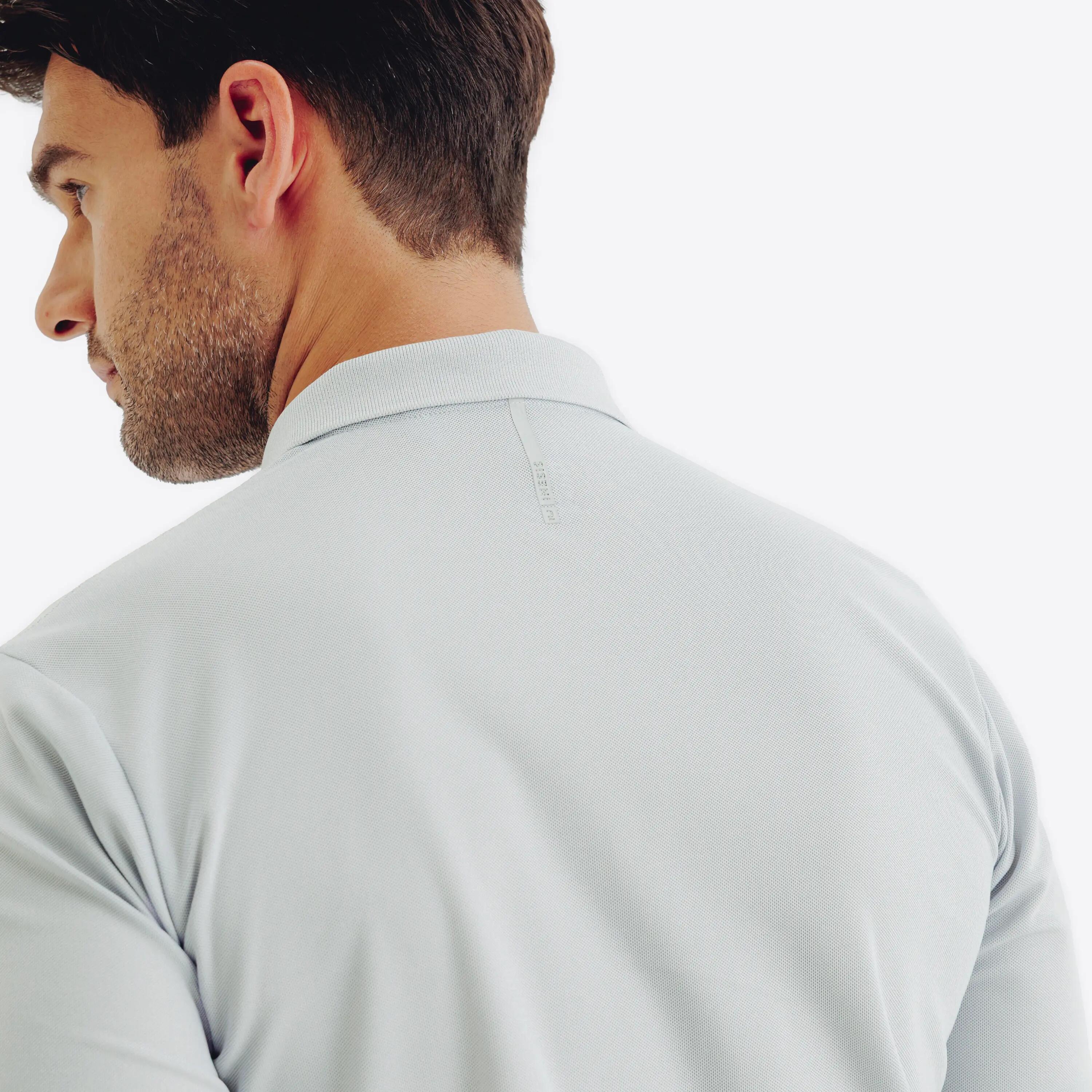 Polo de golf manga corta Hombre - WW500 gris perla 6/7