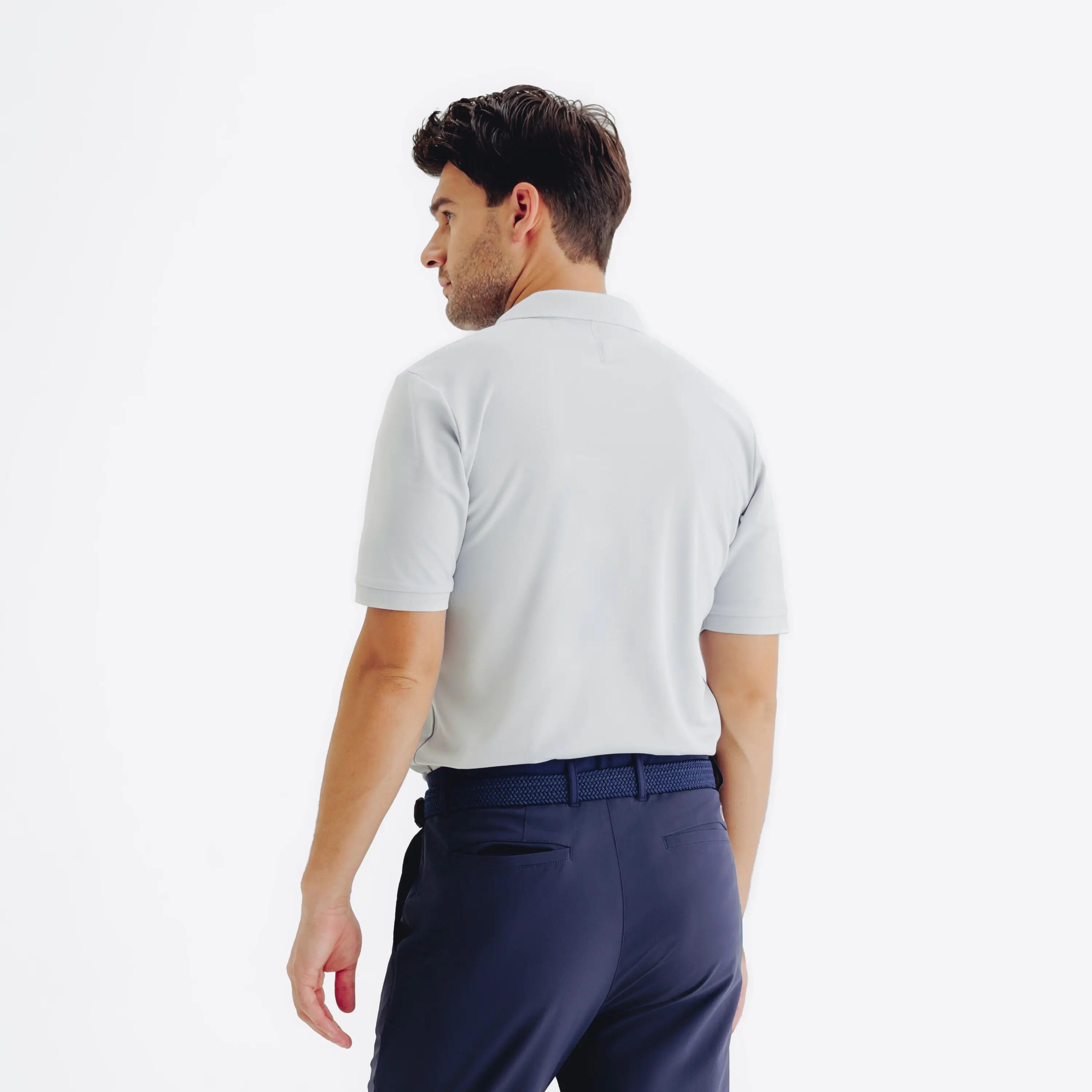 Polo de golf manga corta Hombre - WW500 gris perla 4/7