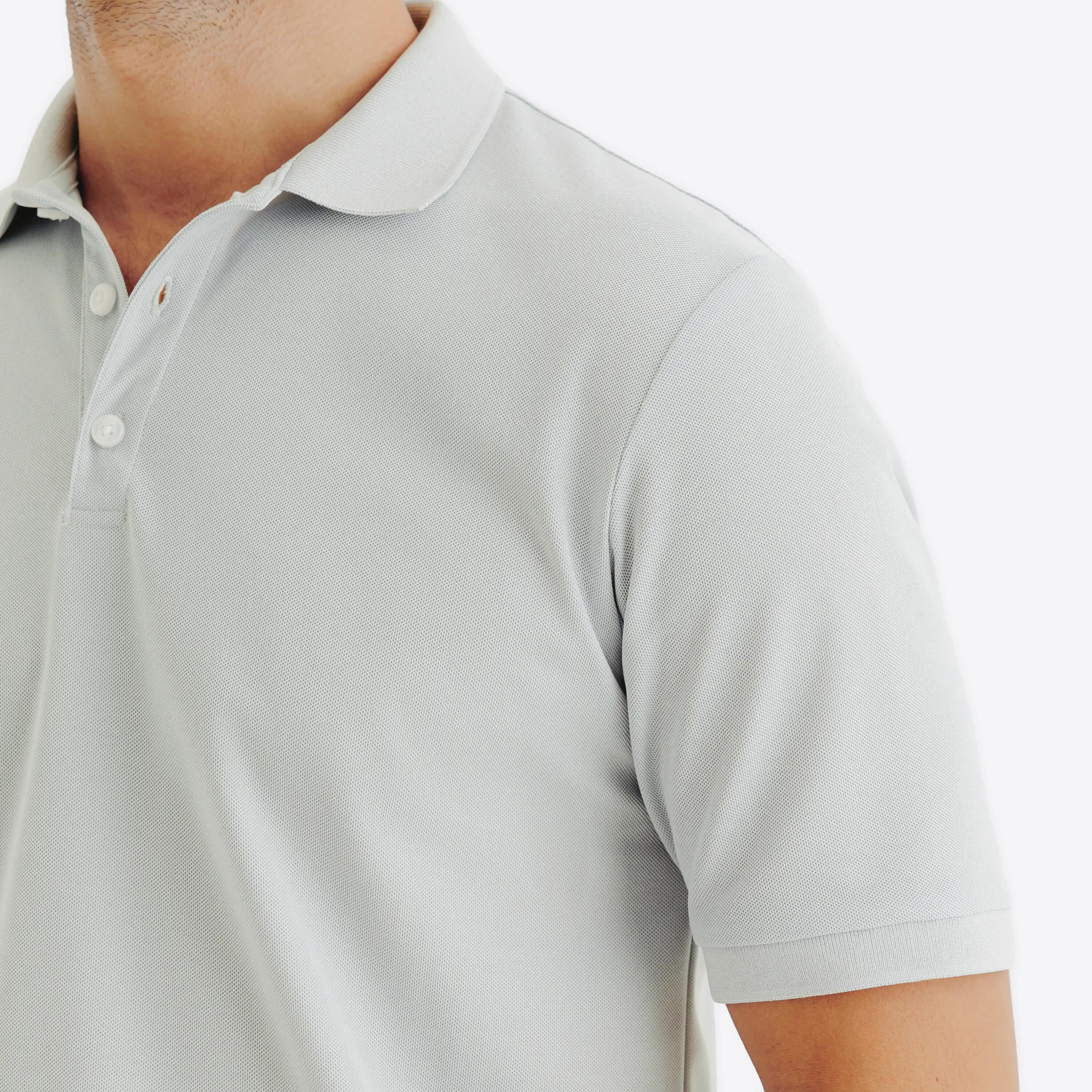 Polo de golf manga corta Hombre - WW500 gris perla 5/7