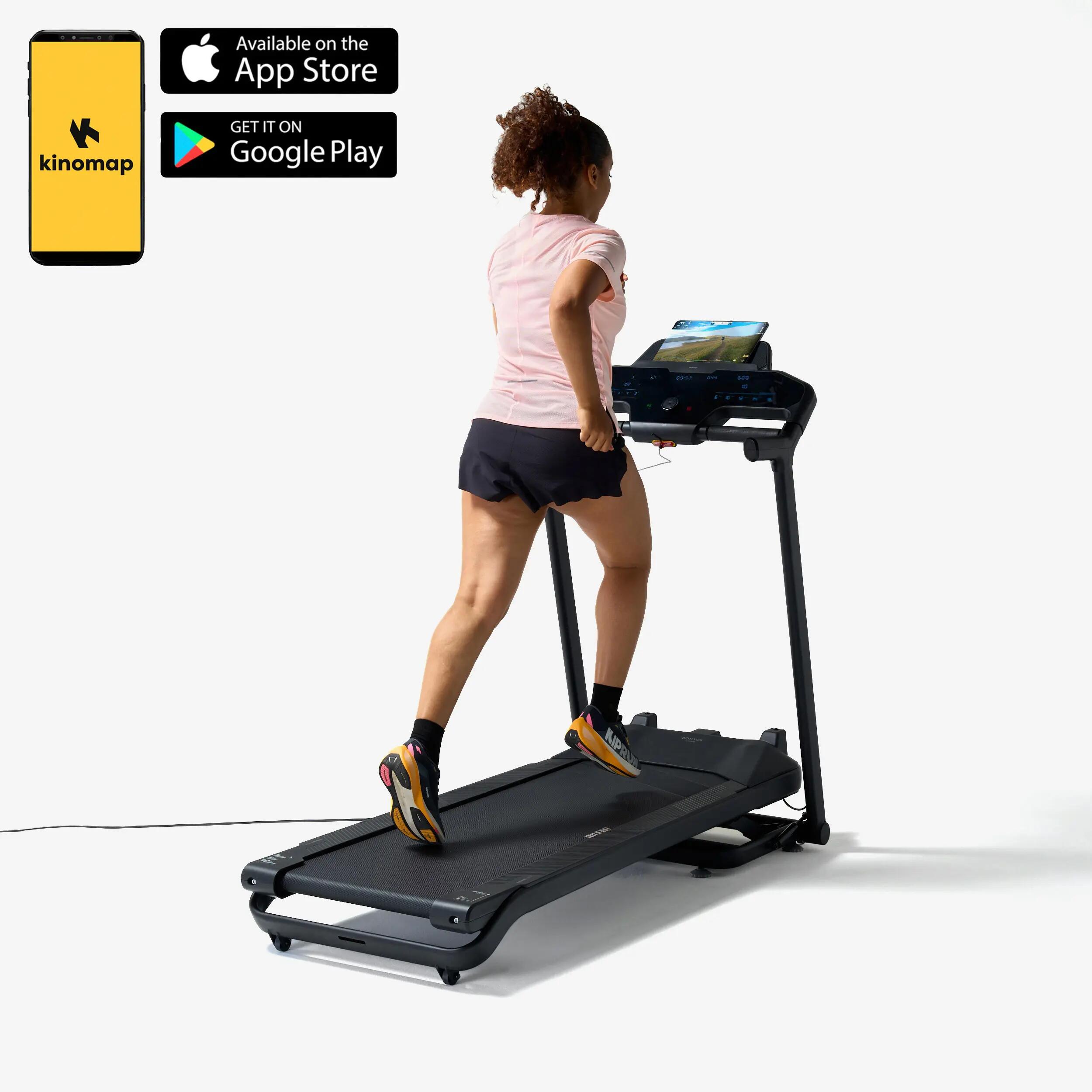 Folding running treadmill 16km/h, RUN500 2/18