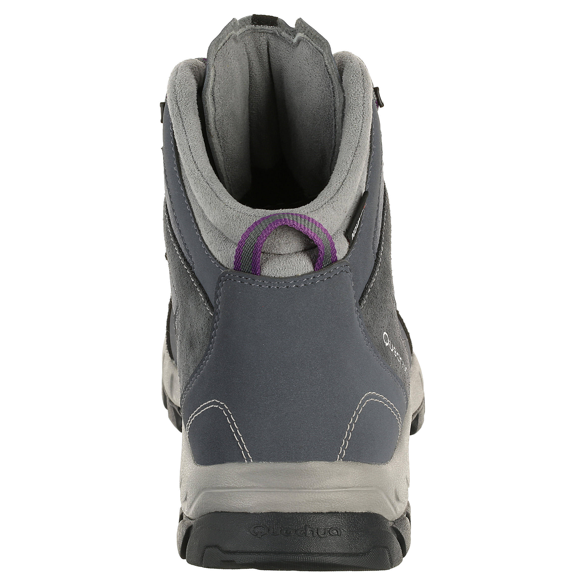 Forclaz 100 High Women’s Waterproof Mountain Hiking Boots – Grey -  5