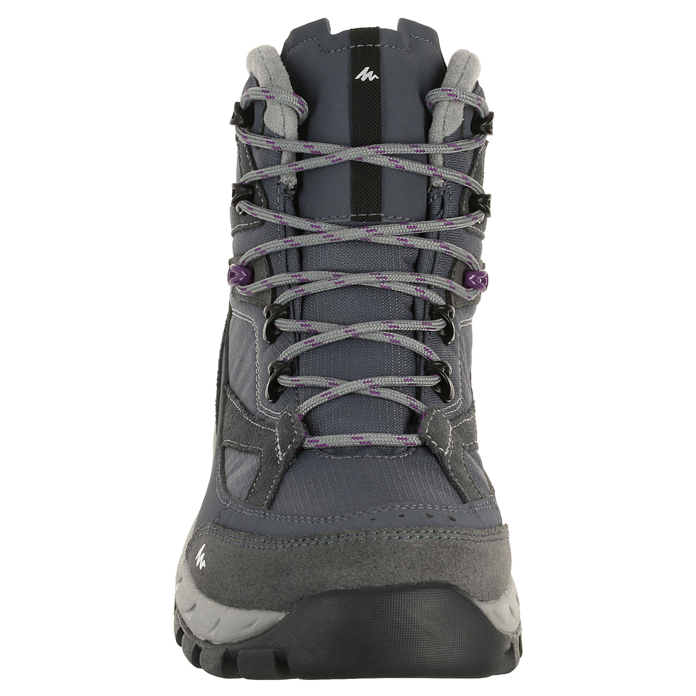 Forclaz 100 High Women’s Waterproof Mountain Hiking Boots – Grey -  4