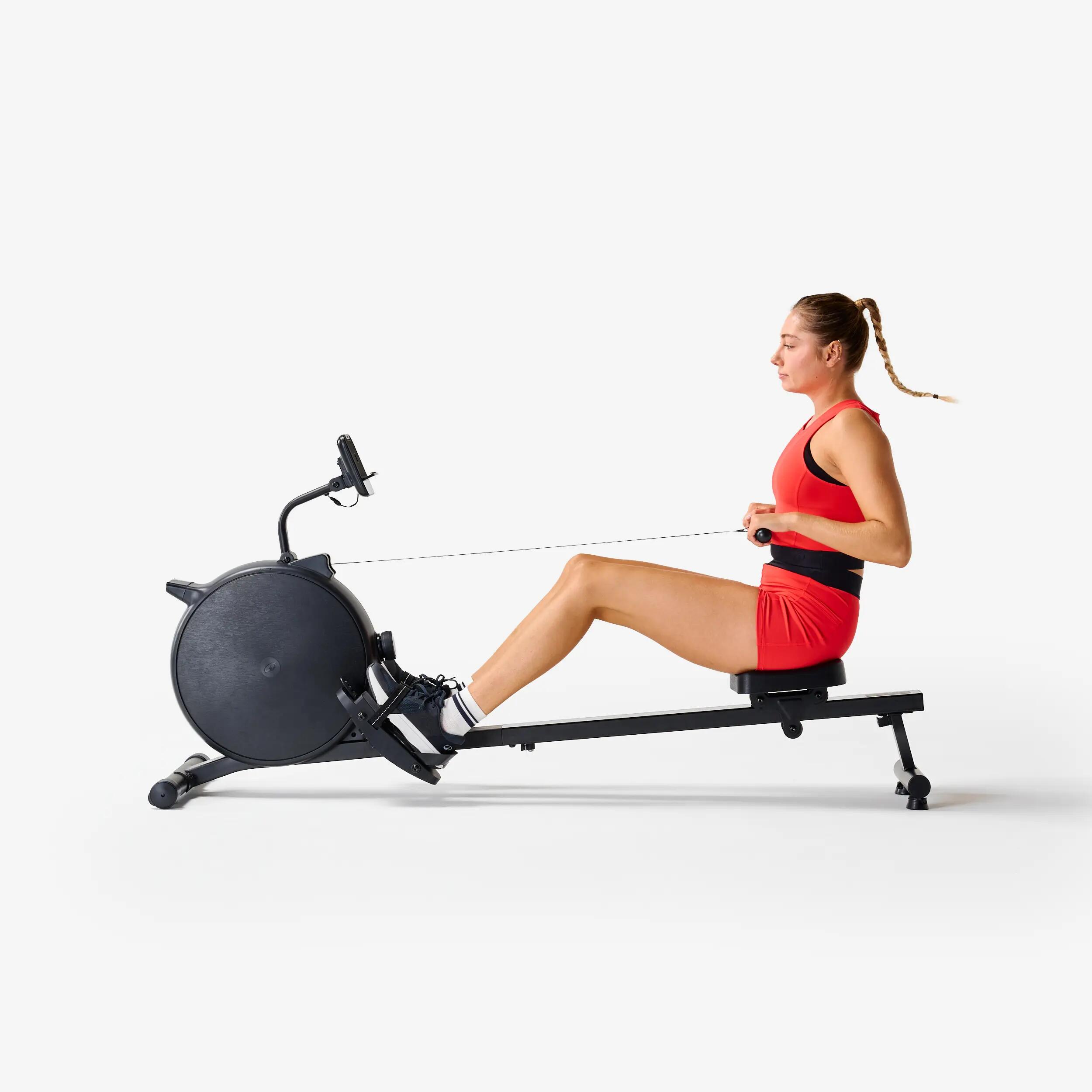 Máquina Remo Initial Rower 100 Negra Conectada 22/44