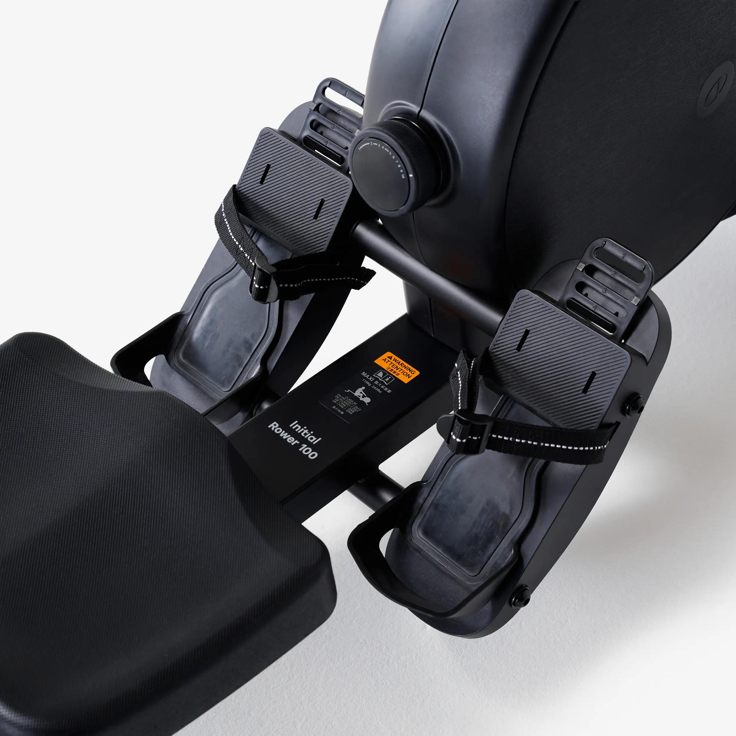 Máquina Remo Initial Rower 100 Negra Conectada 11/44