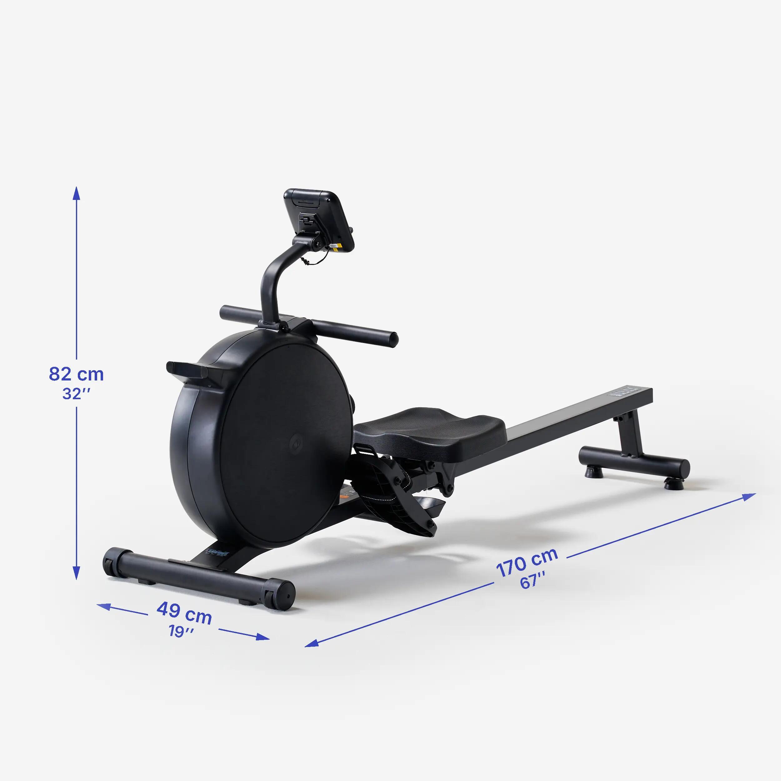 Inteligentný veslovací trenažér Initial Rower 100 čierny 5/7