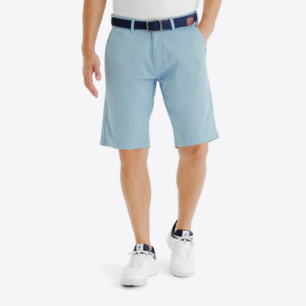 Meeste lühikesed puuvillast golfipüksid MW500, taevasinised