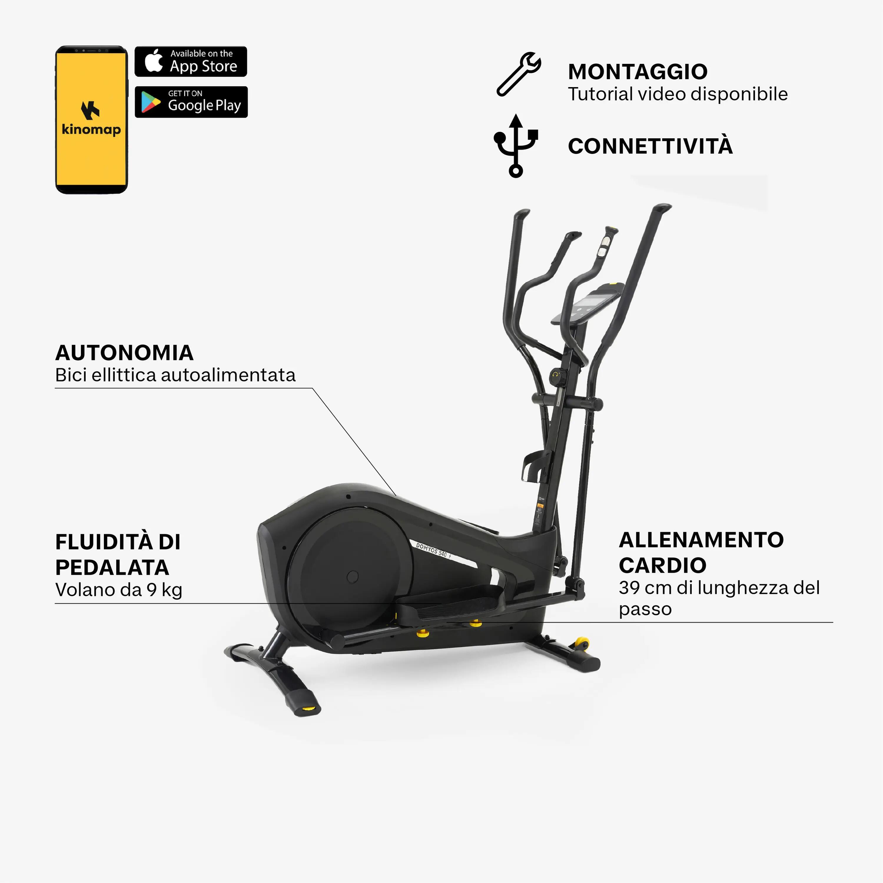 Ellittica EL 540 autoalimentata e connessa 2/6