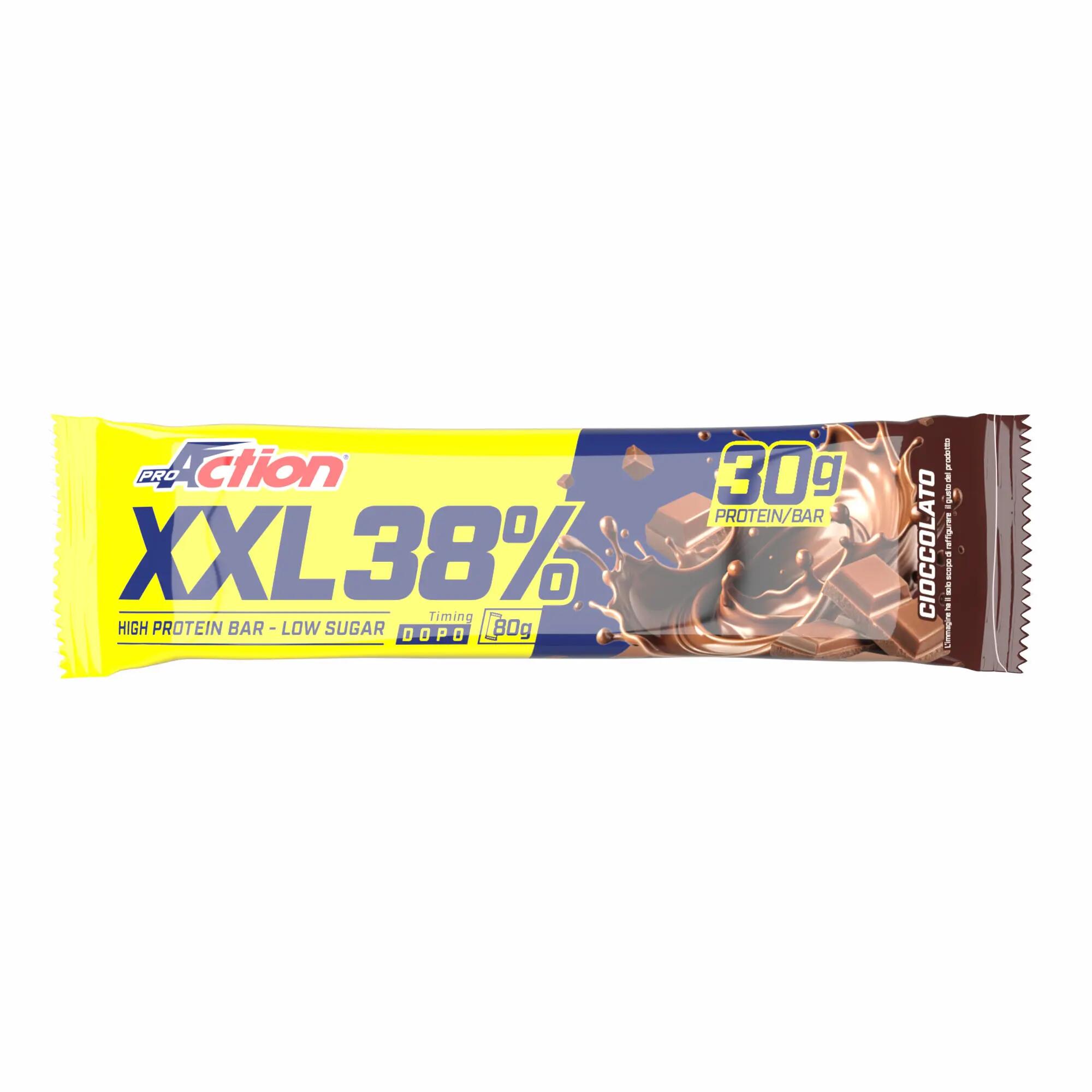 Barretta proteica XXL High Protein Bar 80g. Gusto Cioccolato 1/1