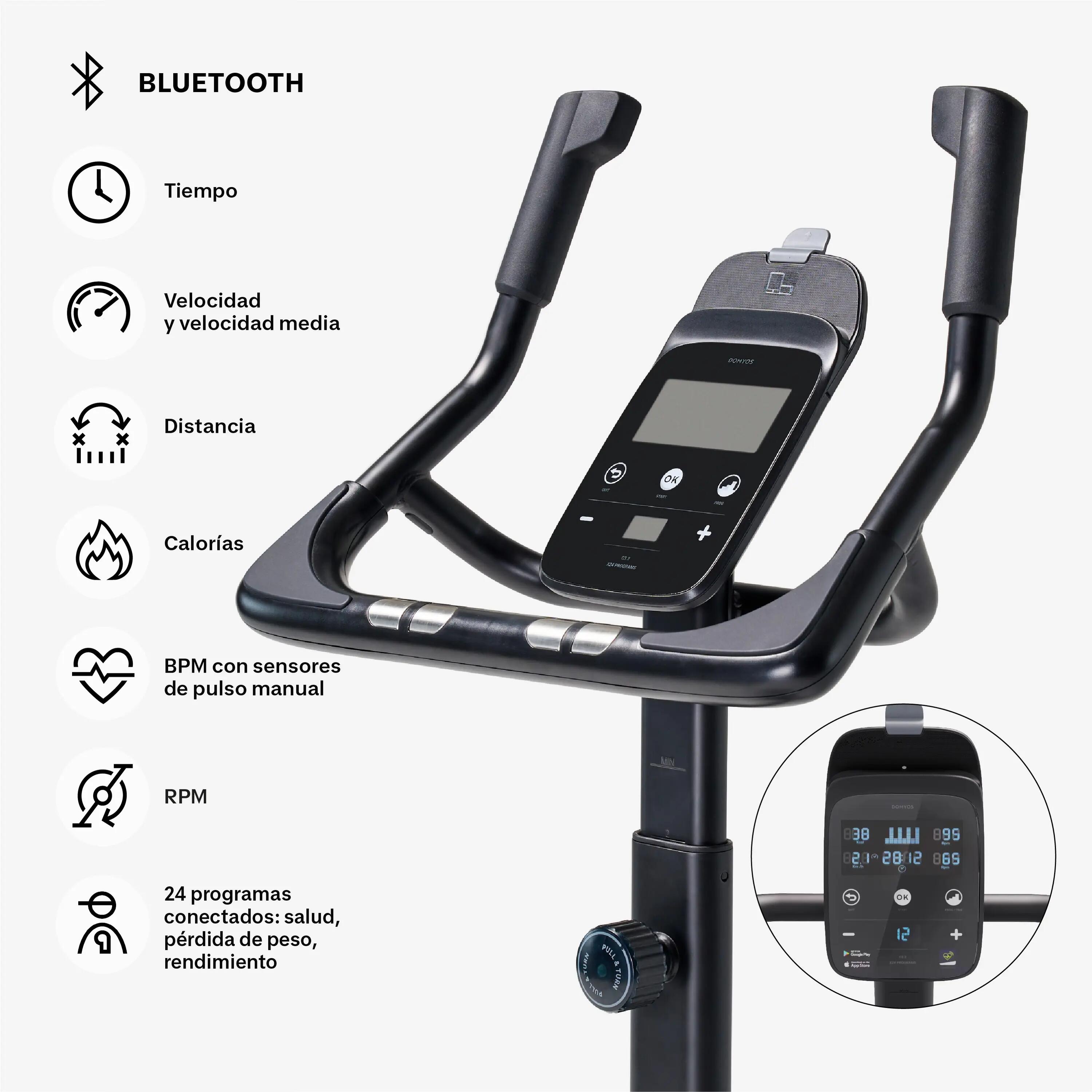 Bicicleta Estática EB900 B Conectada Autoalimentada Garantía Decathlon 4/11