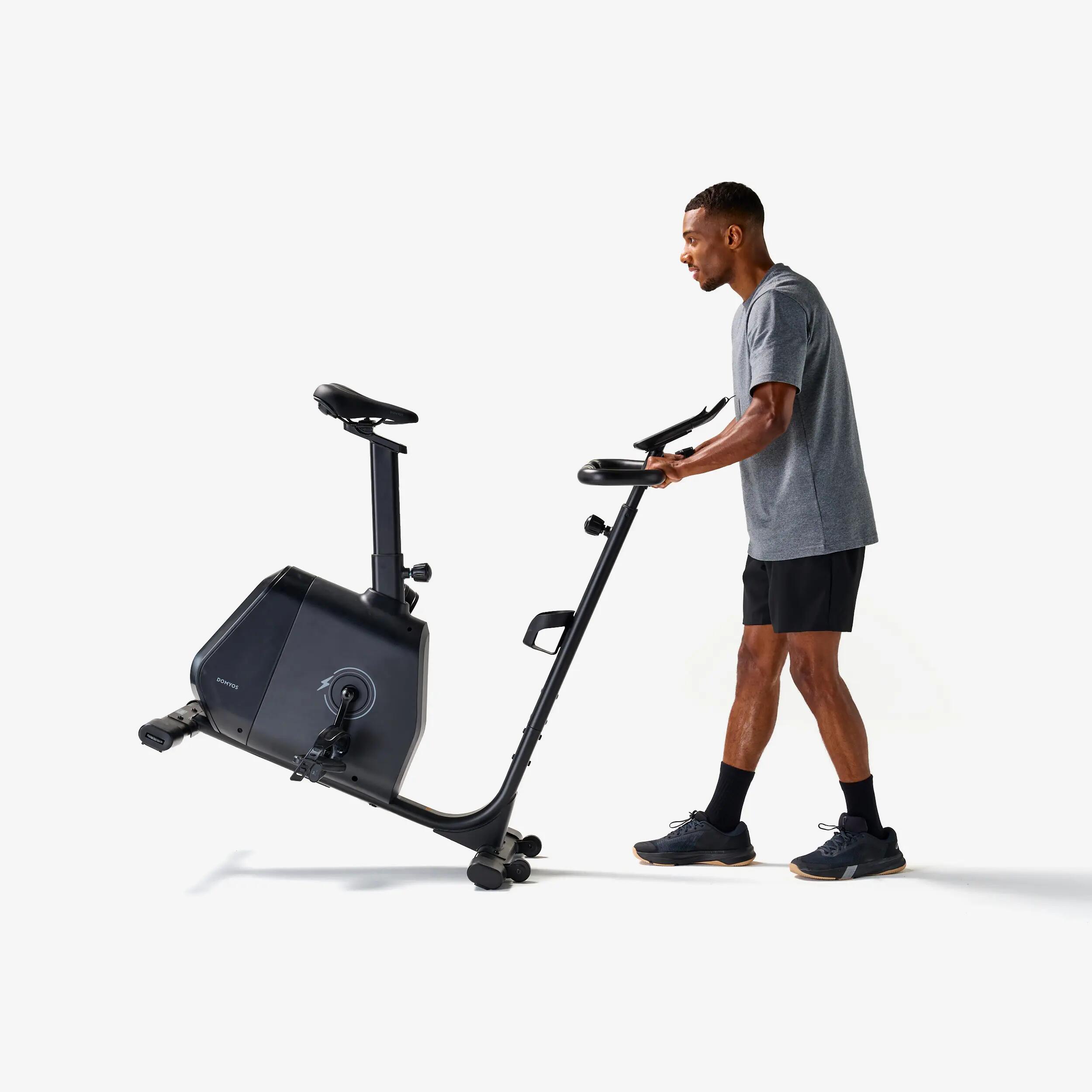 Vélo d'appartement avec résistance motorisée, EB520 B, garanti par Decathlon 11/14